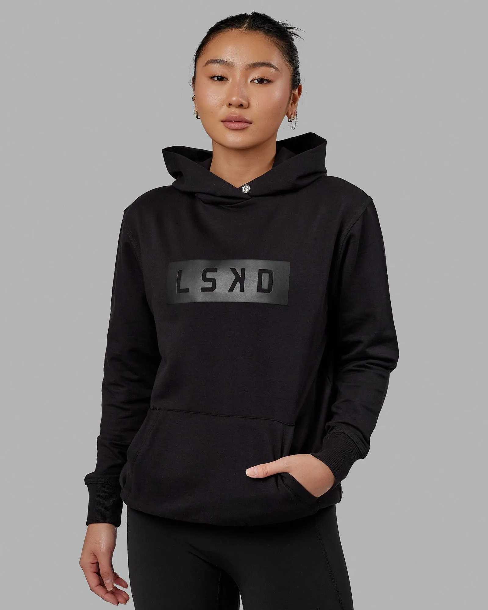 Strength FLXFLeece Hoodie - Black-Black sold by LSKD product image thumbnail 5