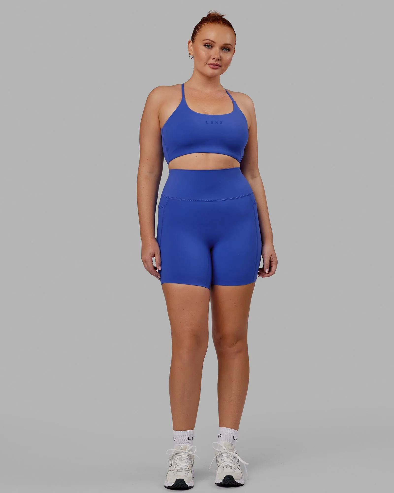 Elixir Mid Short Tights with Pockets - Power Cobalt sold by LSKD product image thumbnail 3
