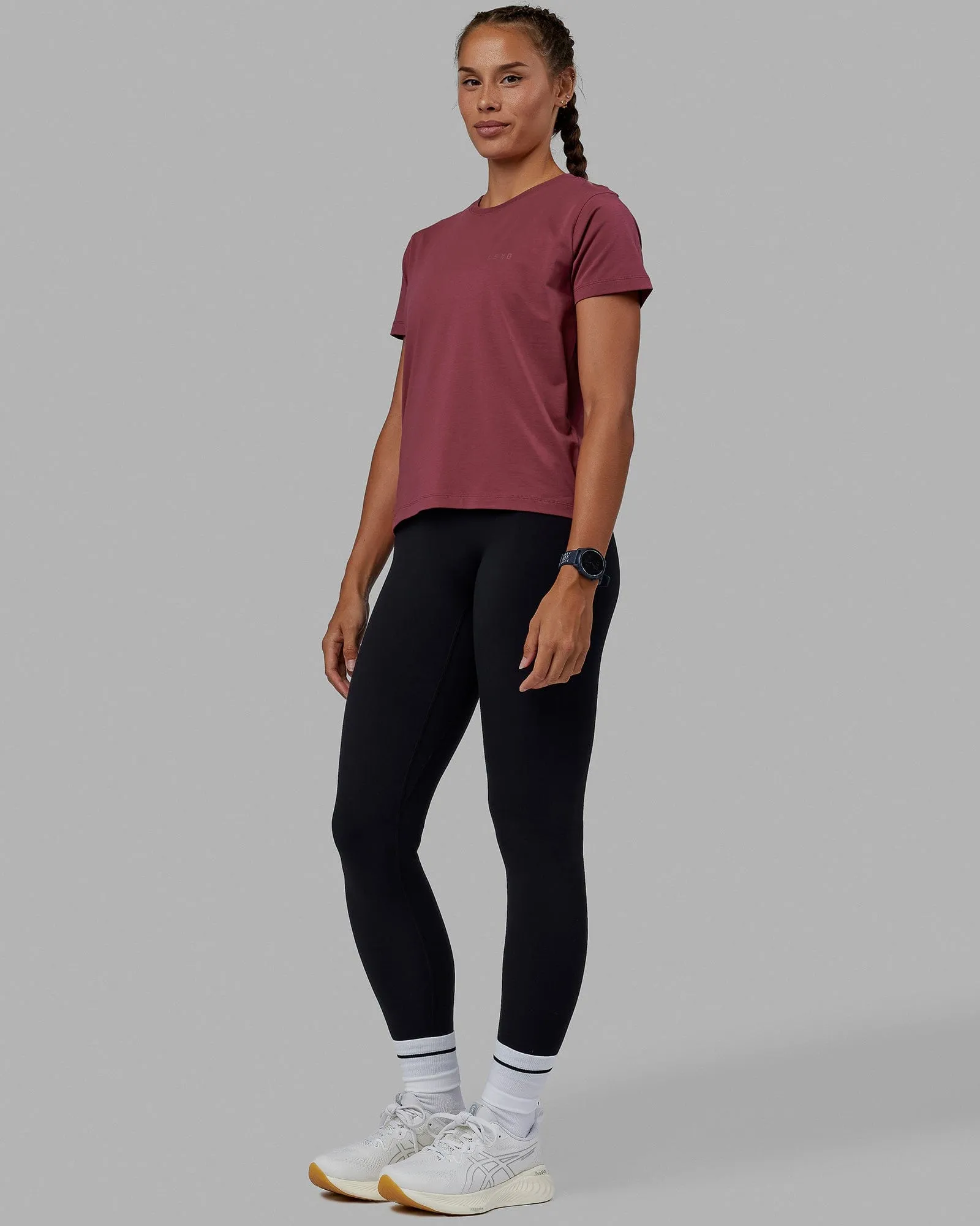 Deluxe PimaFLX Tee - Dry Rose sold by LSKD product image thumbnail 3