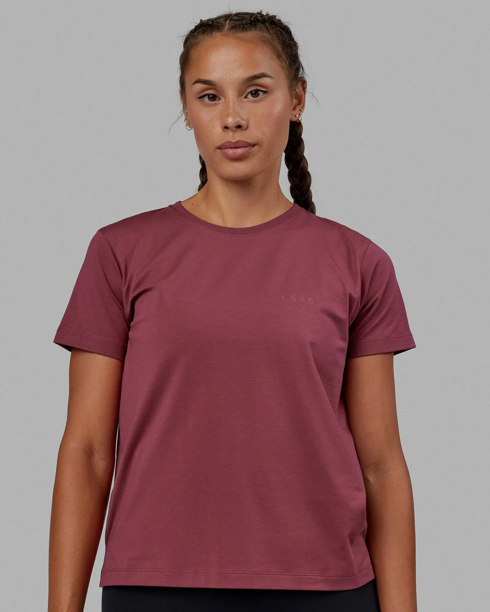 Deluxe PimaFLX Tee - Dry Rose sold by LSKD product image thumbnail 2