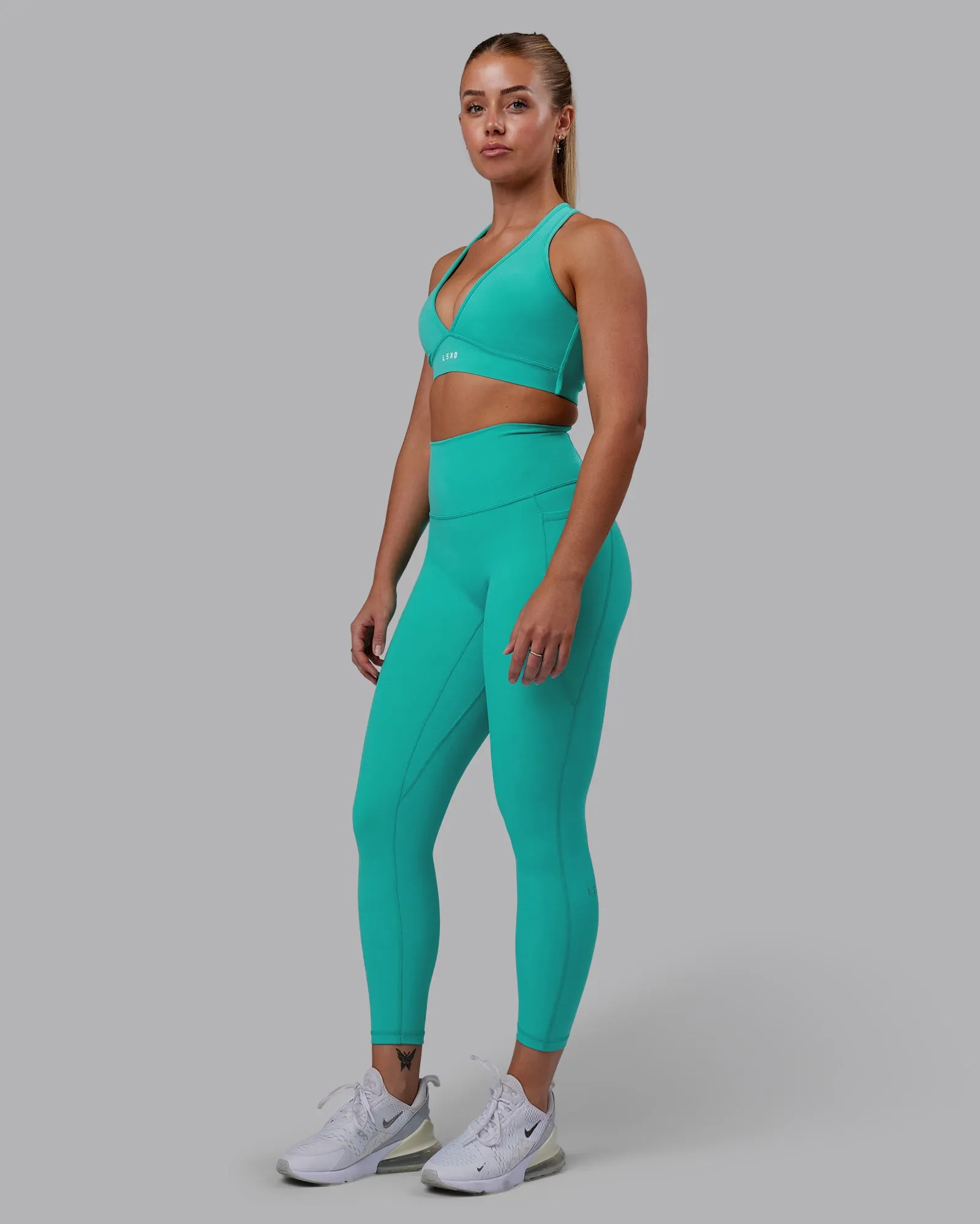 Fusion 7/8 Length Tights - Turquoise Tide sold by LSKD product image thumbnail 5