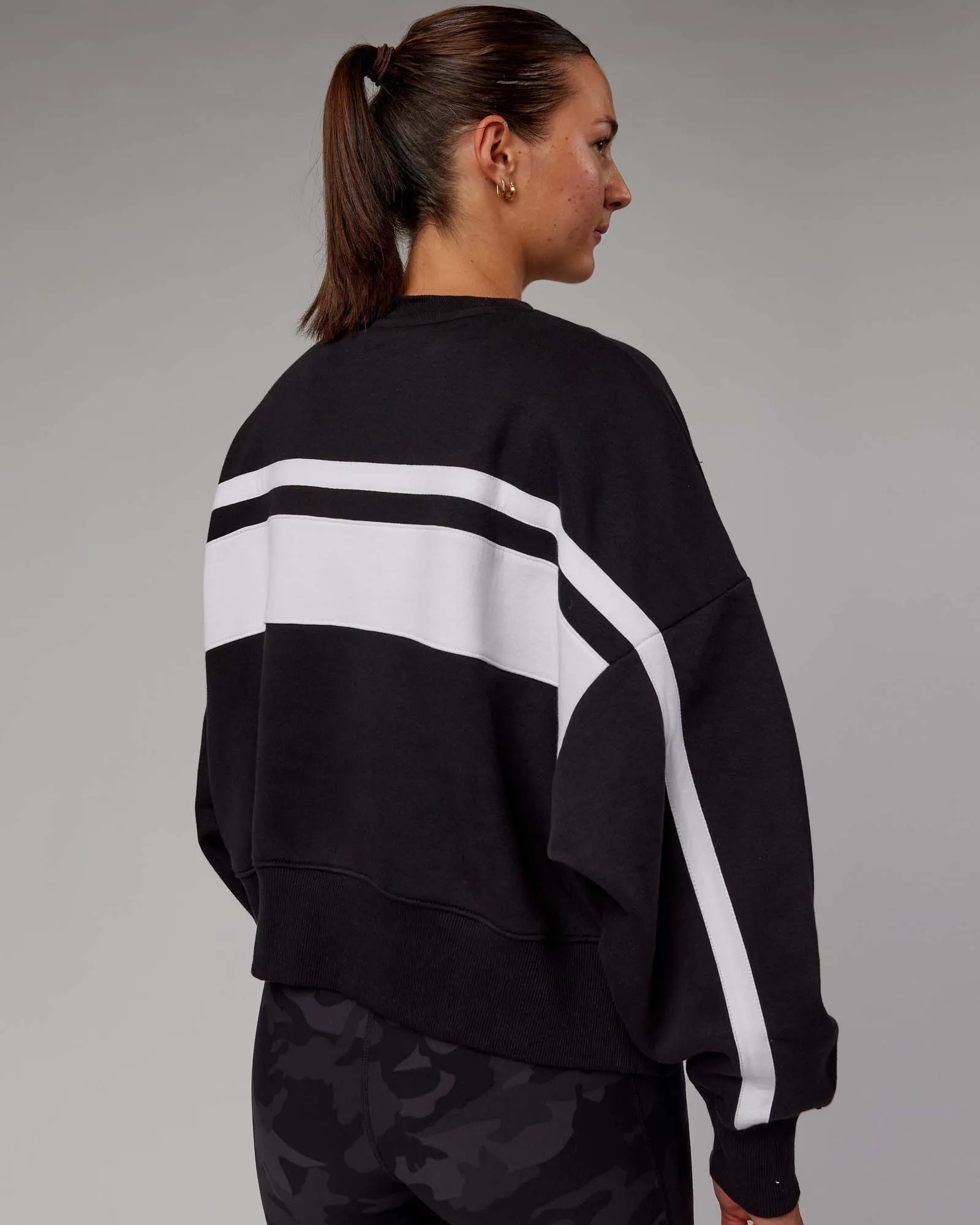 Intercept Sweater - Black-White sold by LSKD product image thumbnail 3