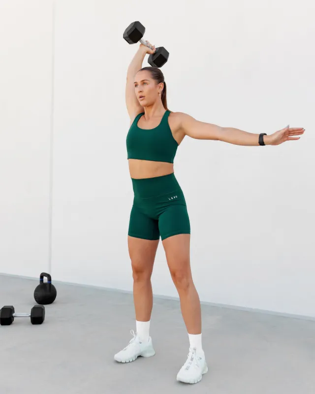 Ace Long Line Bra - Dark Moss sold by LSKD