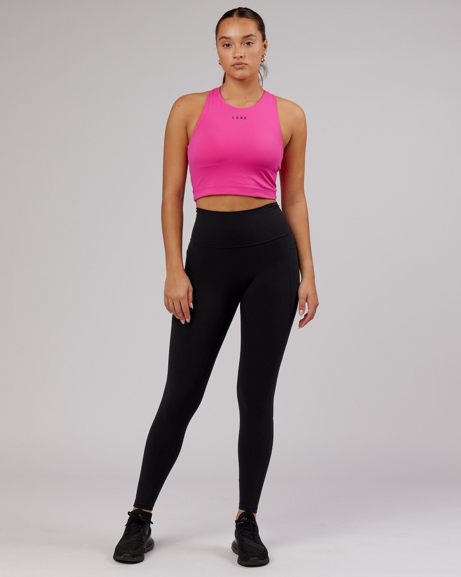 Status Shelf Bra Active Tank - Magenta sold by LSKD product image thumbnail 3