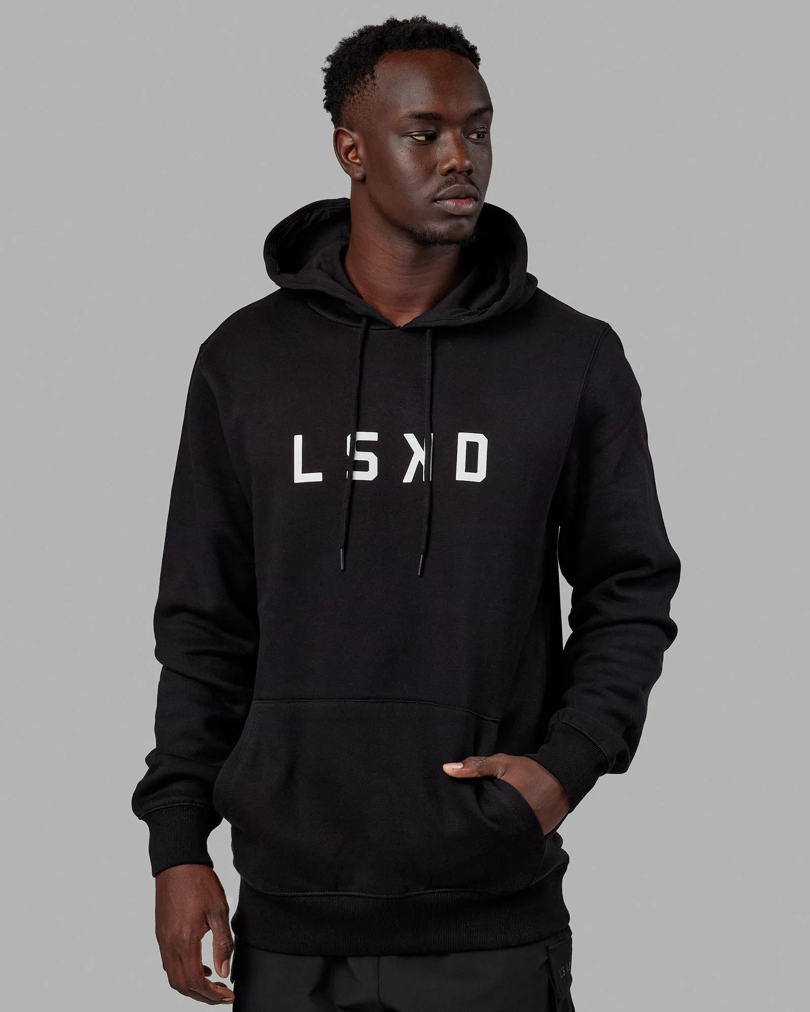 Structure Hoodie - Black-White sold by LSKD product image thumbnail 3