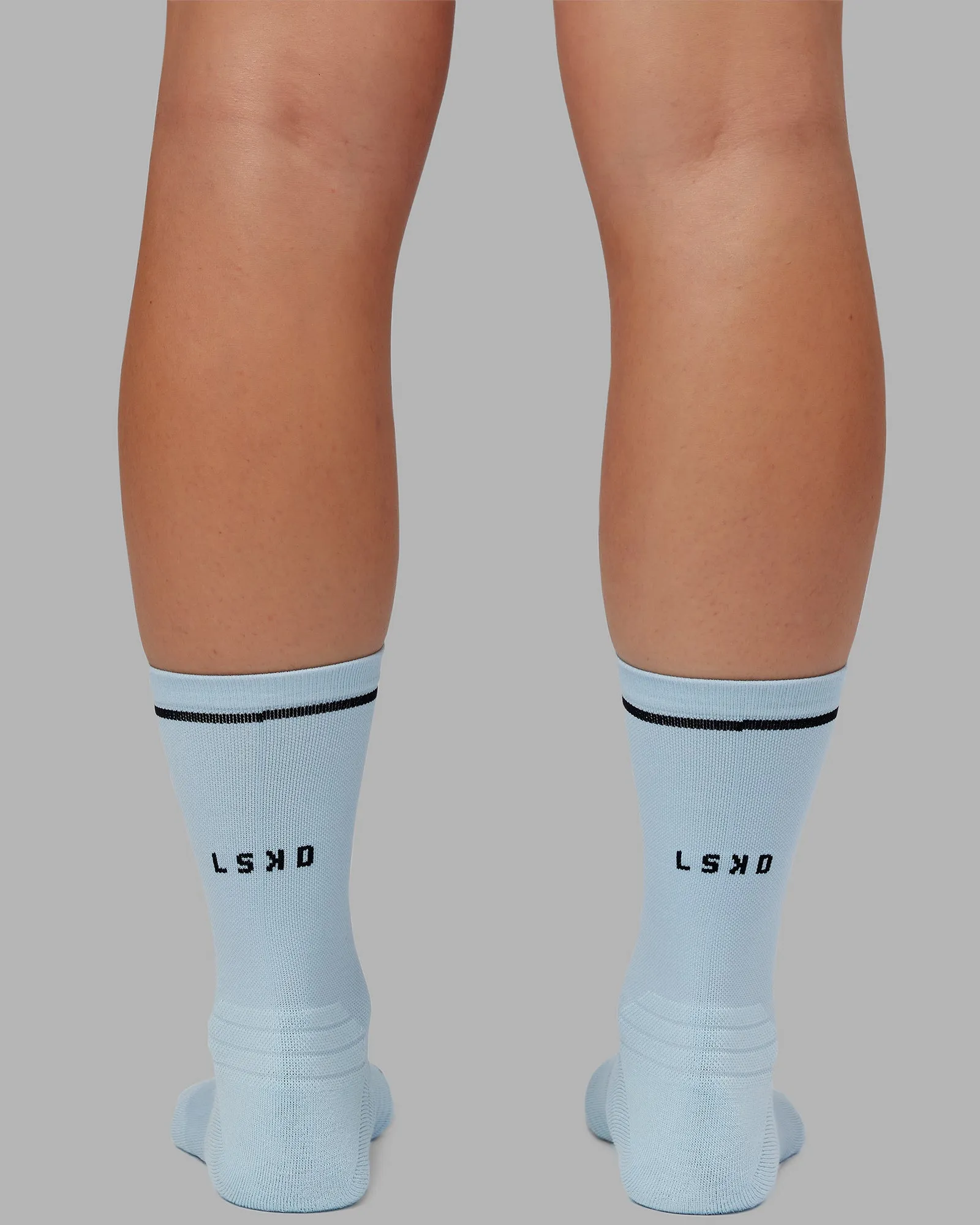 Fast Performance Crew Socks - Glacial Blue-Black sold by LSKD product image thumbnail 3