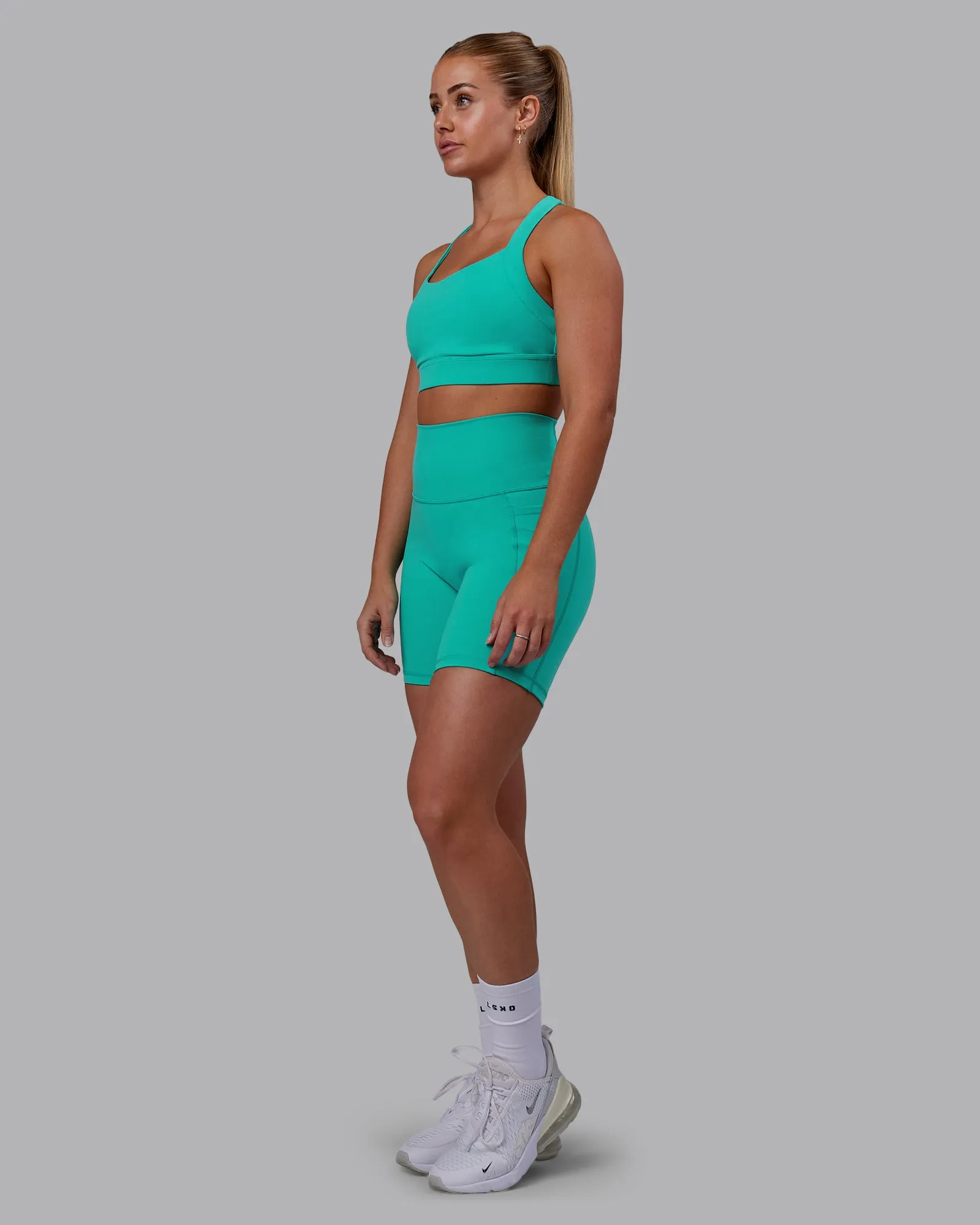 Advance Sports Bra - Turquoise Tide sold by LSKD product image thumbnail 3