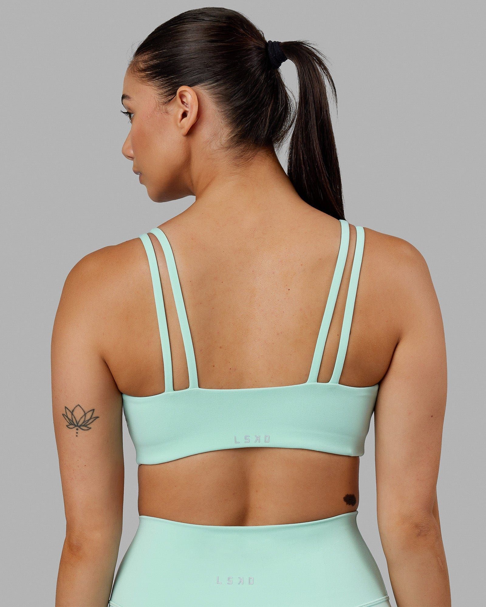 Structure Sports Bra - Pastel Turquoise sold by LSKD product image thumbnail 4