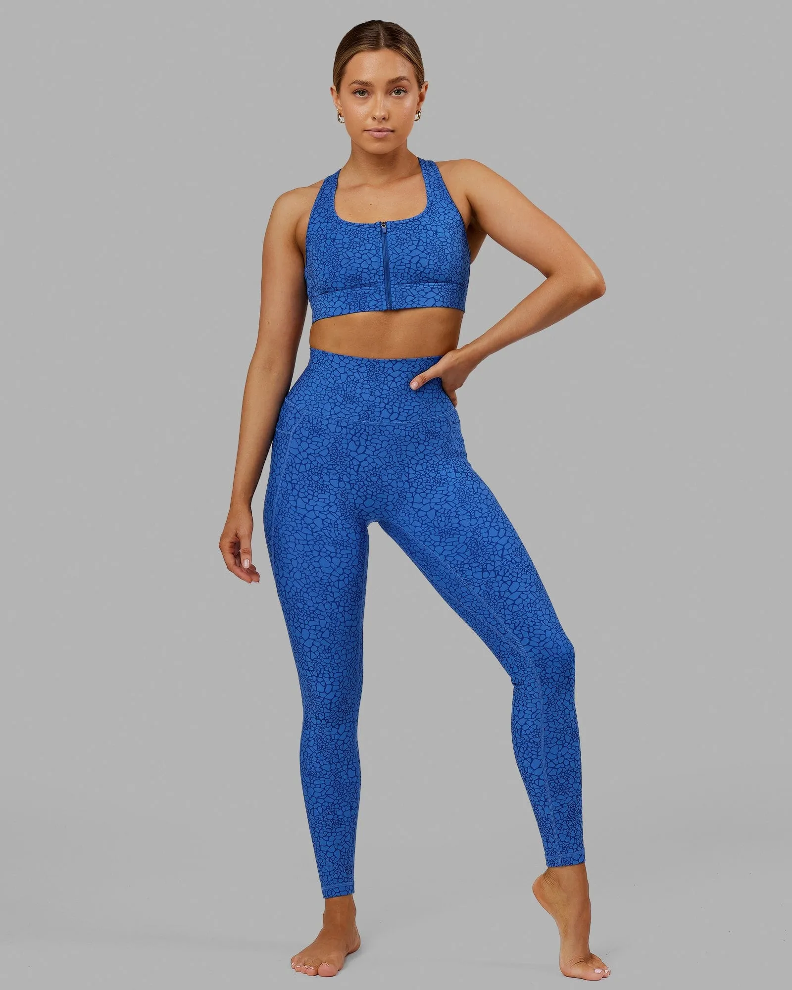 Fusion Full Length Tights - Ocean Scale sold by LSKD product image thumbnail 2