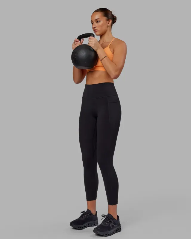 Fusion 7/8 Length Tights - Black-Black sold by LSKD