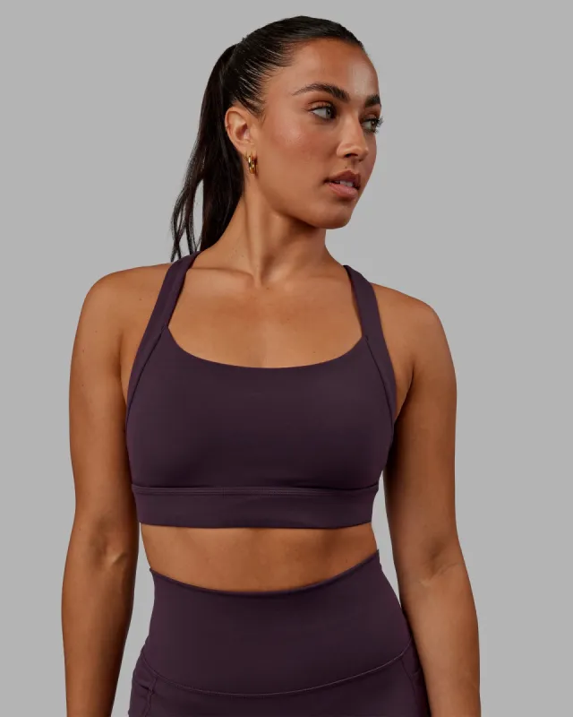 Advance Sports Bra - Midnight Plum made by LSKD