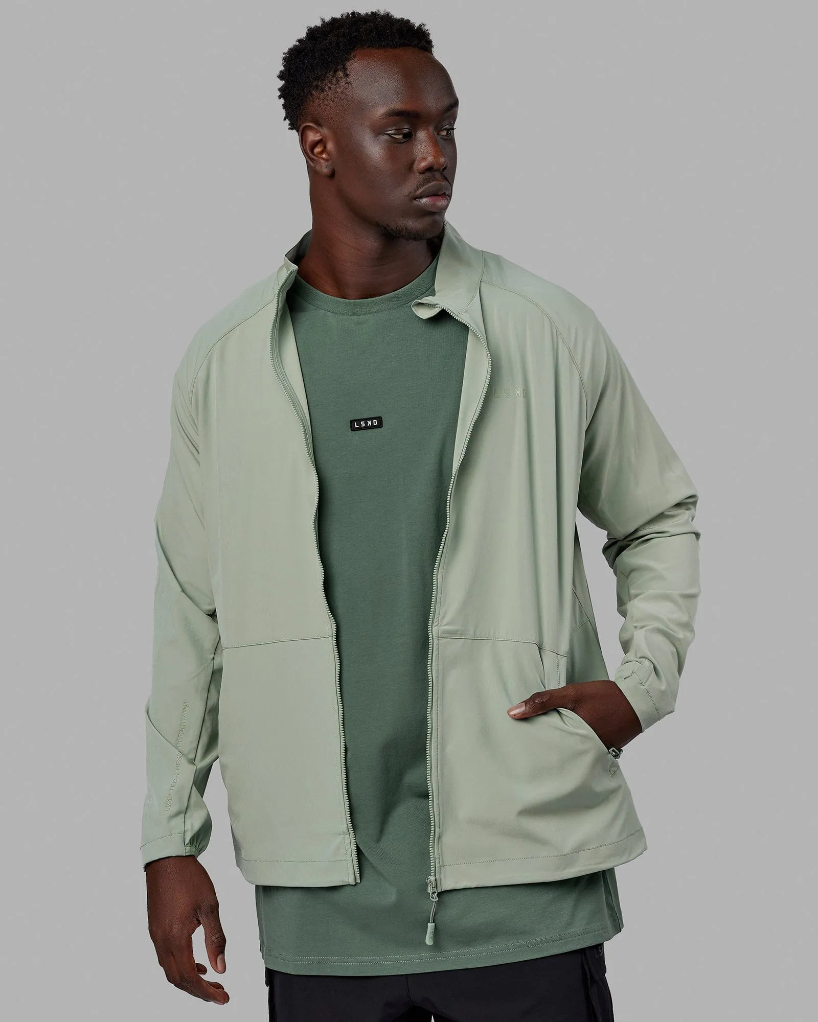 Energy Stretch Performance Jacket - Iceberg Green sold by LSKD product image thumbnail 5