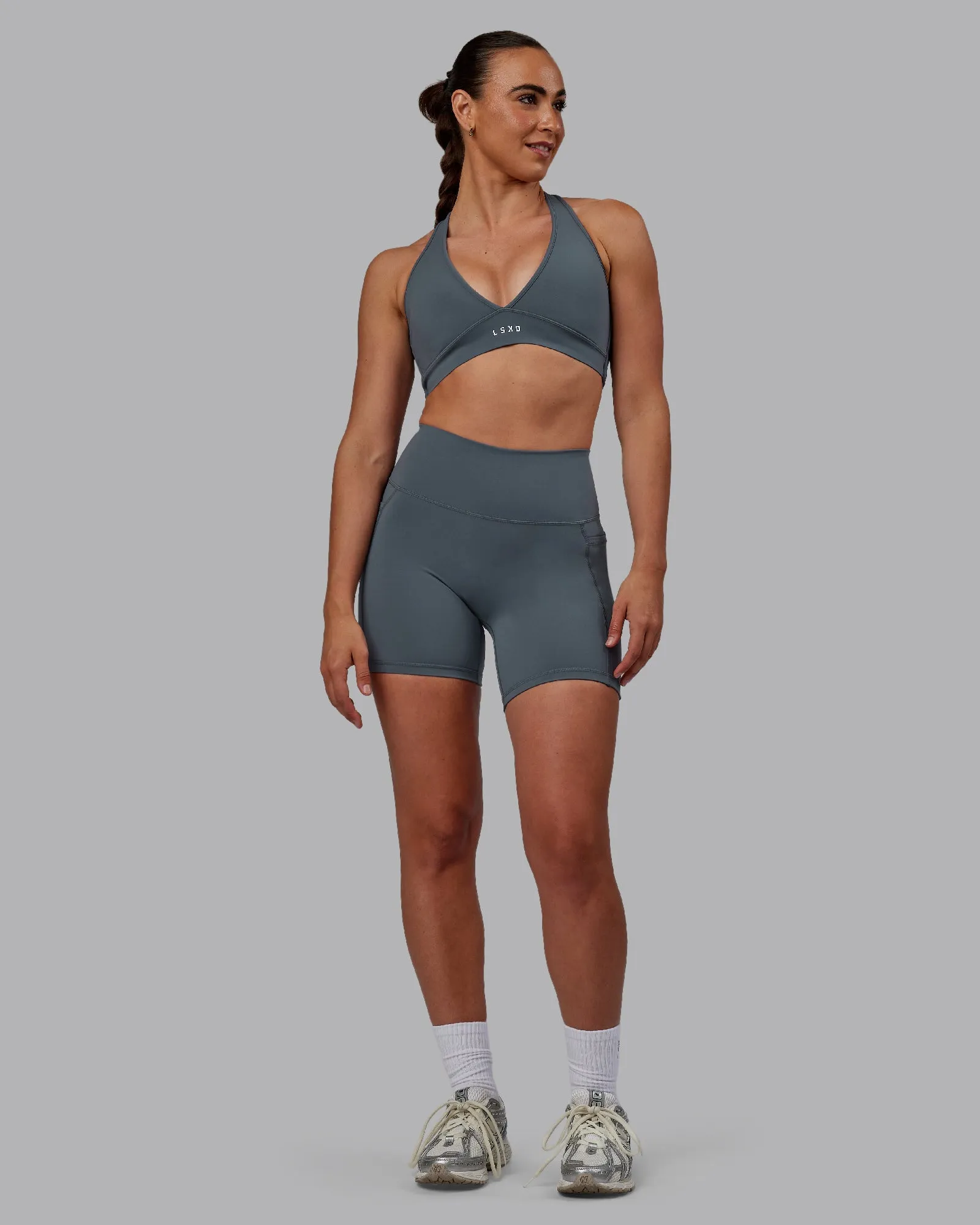 Stamina Sports Bra - Turbulence sold by LSKD product image thumbnail 5