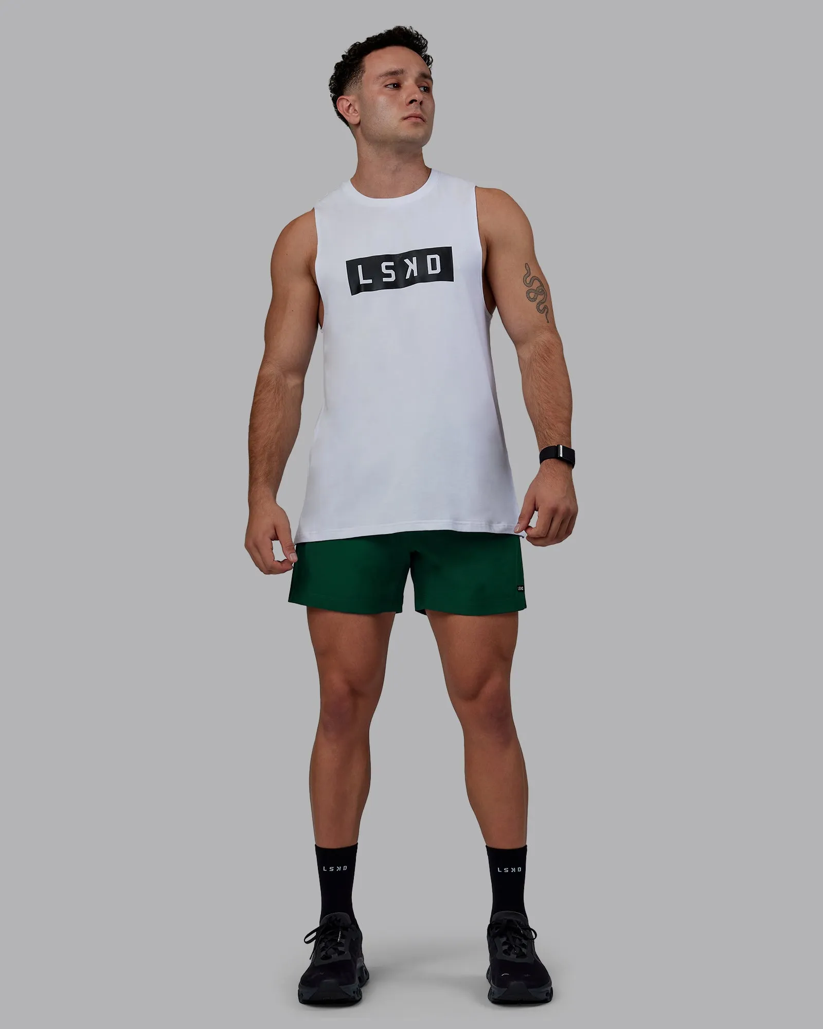 Rep 5" Performance Short - Deep Emerald sold by LSKD product image thumbnail 5