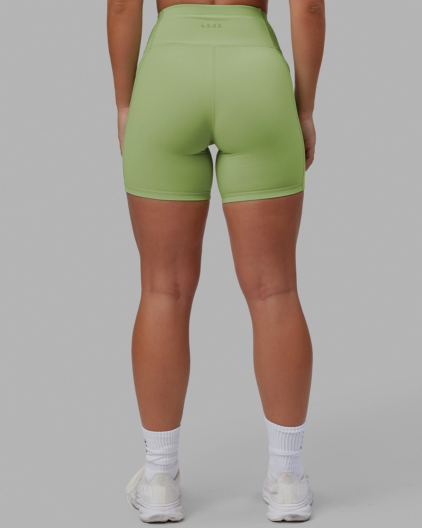 Rep Mid Short Tights - Green Fig sold by LSKD product image thumbnail 4