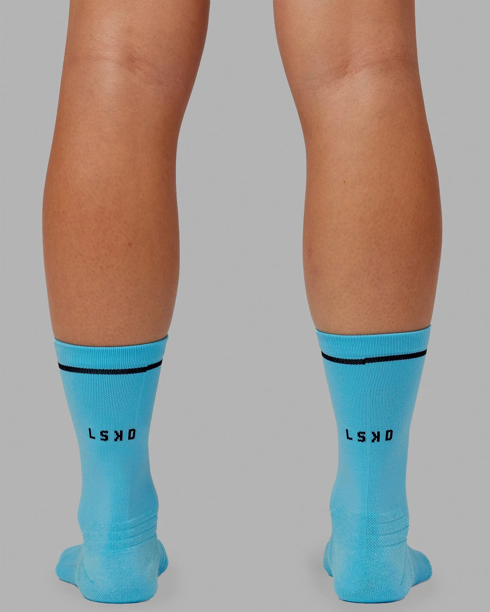Fast Performance Crew Socks - Neon Blue-Black sold by LSKD product image thumbnail 3
