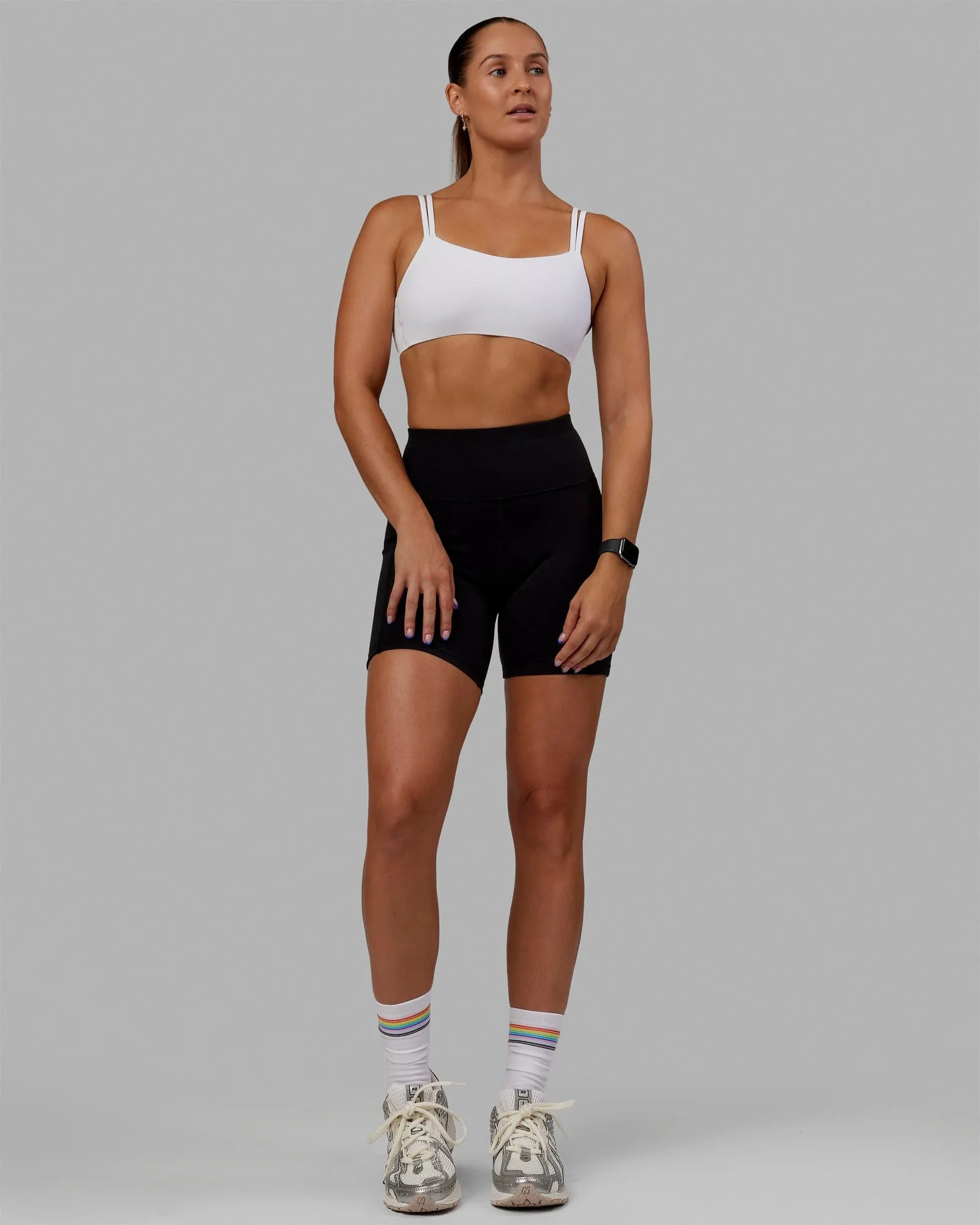 Rep Mid Short Tights - Black-Kaleidoscope sold by LSKD product image thumbnail 5