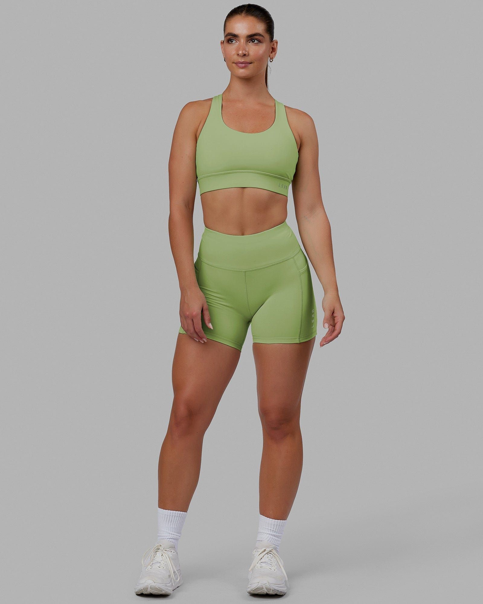 MVP 2.0 Sports Bra - Green Fig sold by LSKD product image thumbnail 5