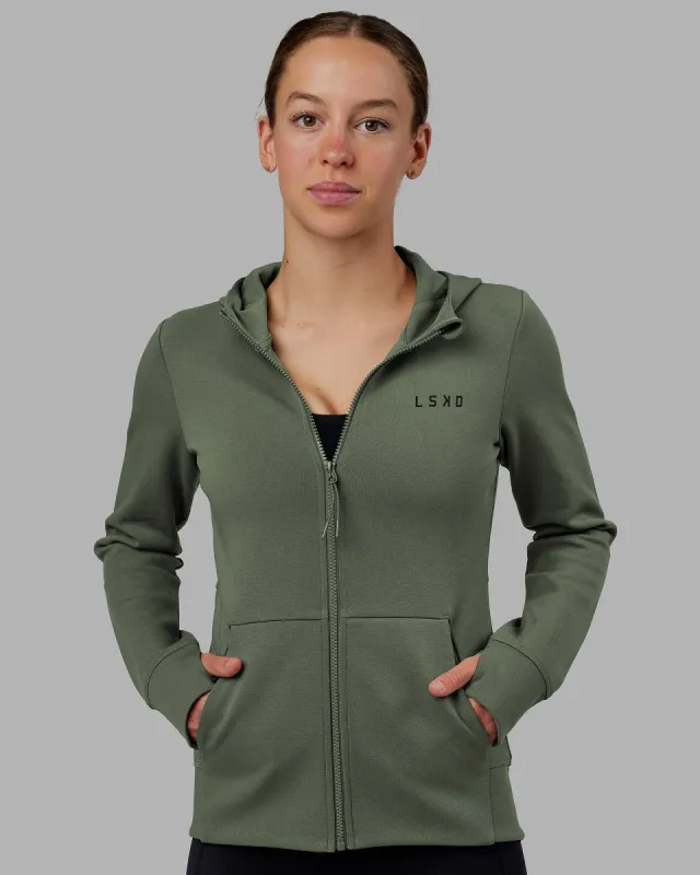 Athlete ForgedFleece Zip Through Hoodie - Dark Forest sold by LSKD
