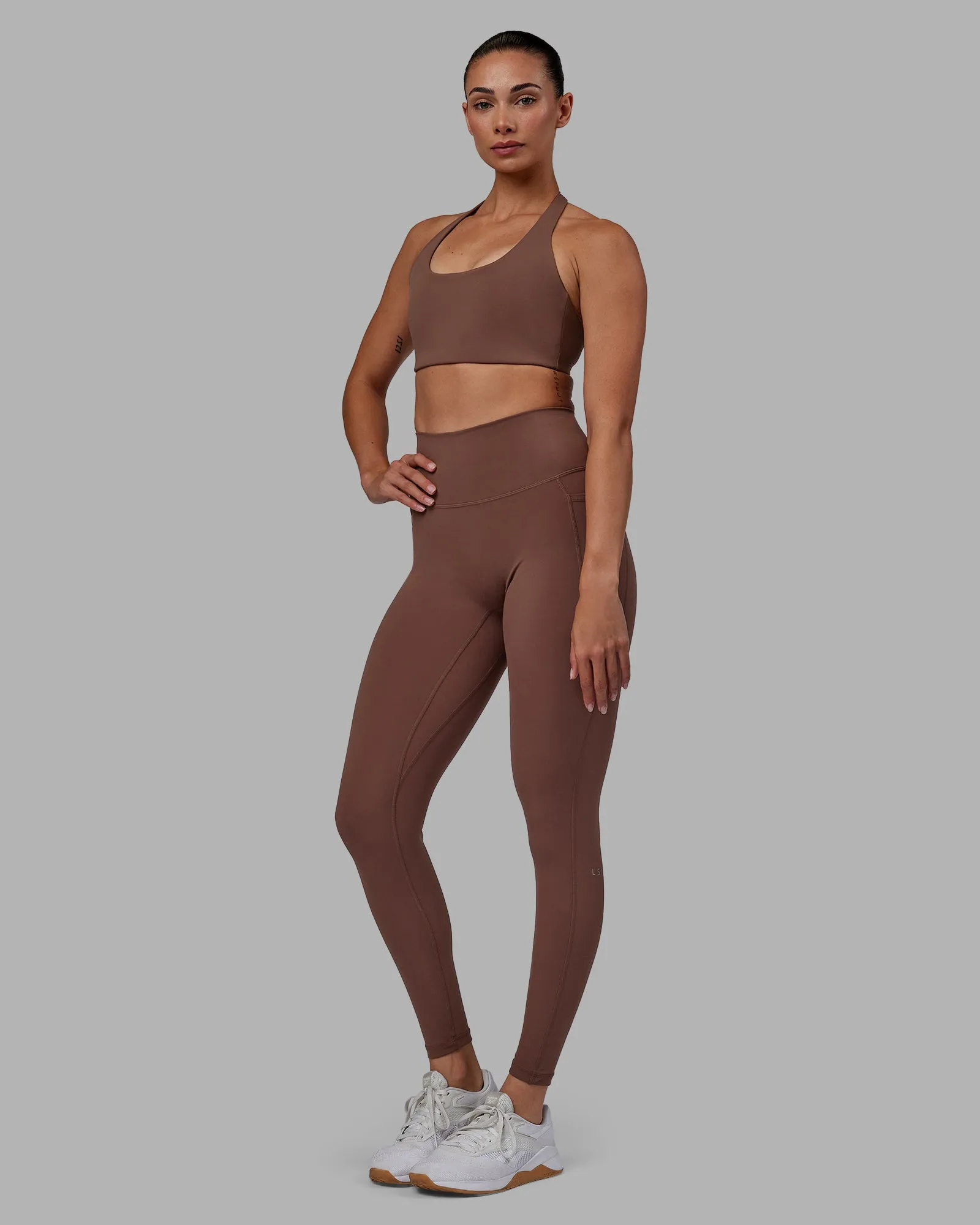 Fusion Full Length Tight with Pockets - Dull Rust sold by LSKD