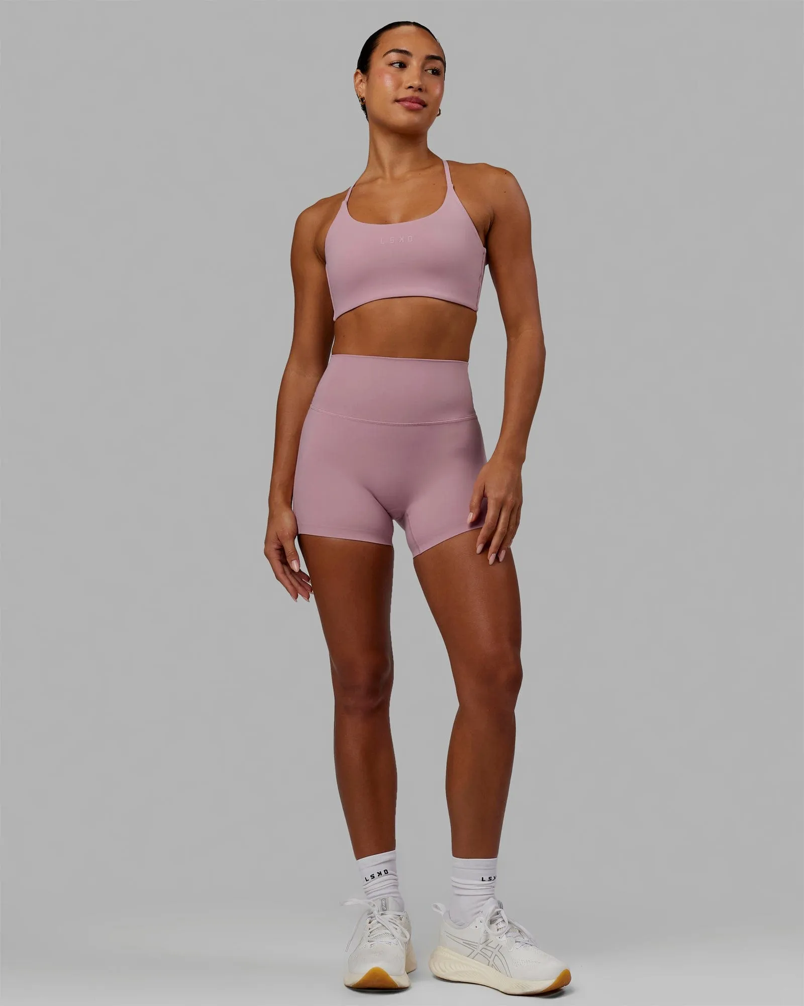 Twist Sports Bra - Cosmetic Pink sold by LSKD product image thumbnail 3