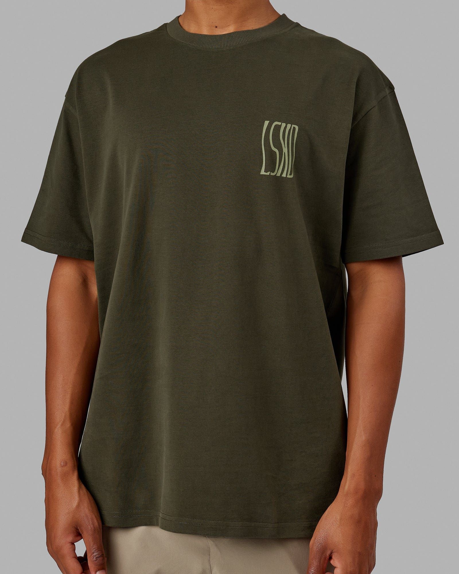 Wavy Heavyweight Tee Oversize - Forest Night sold by LSKD product image thumbnail 4