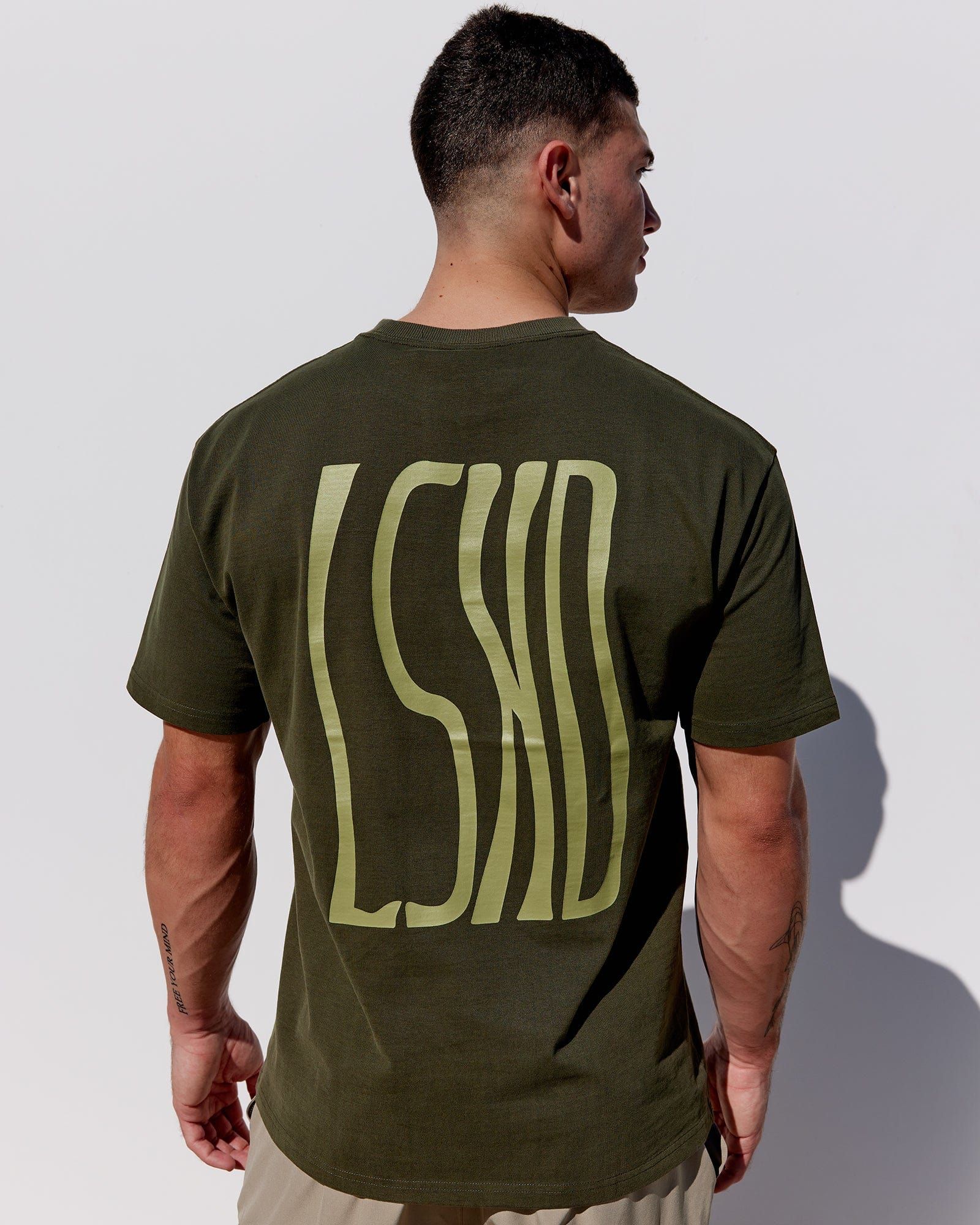Wavy Heavyweight Tee Oversize - Forest Night sold by LSKD