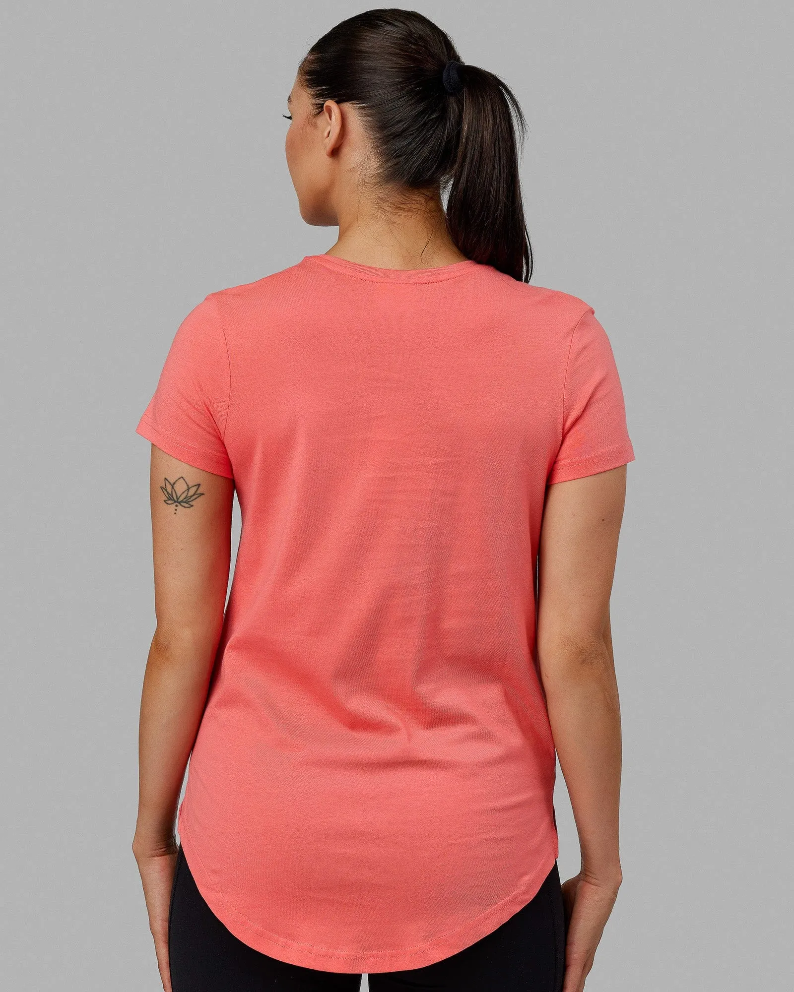 Luna Tee - Coral-White sold by LSKD product image thumbnail 4