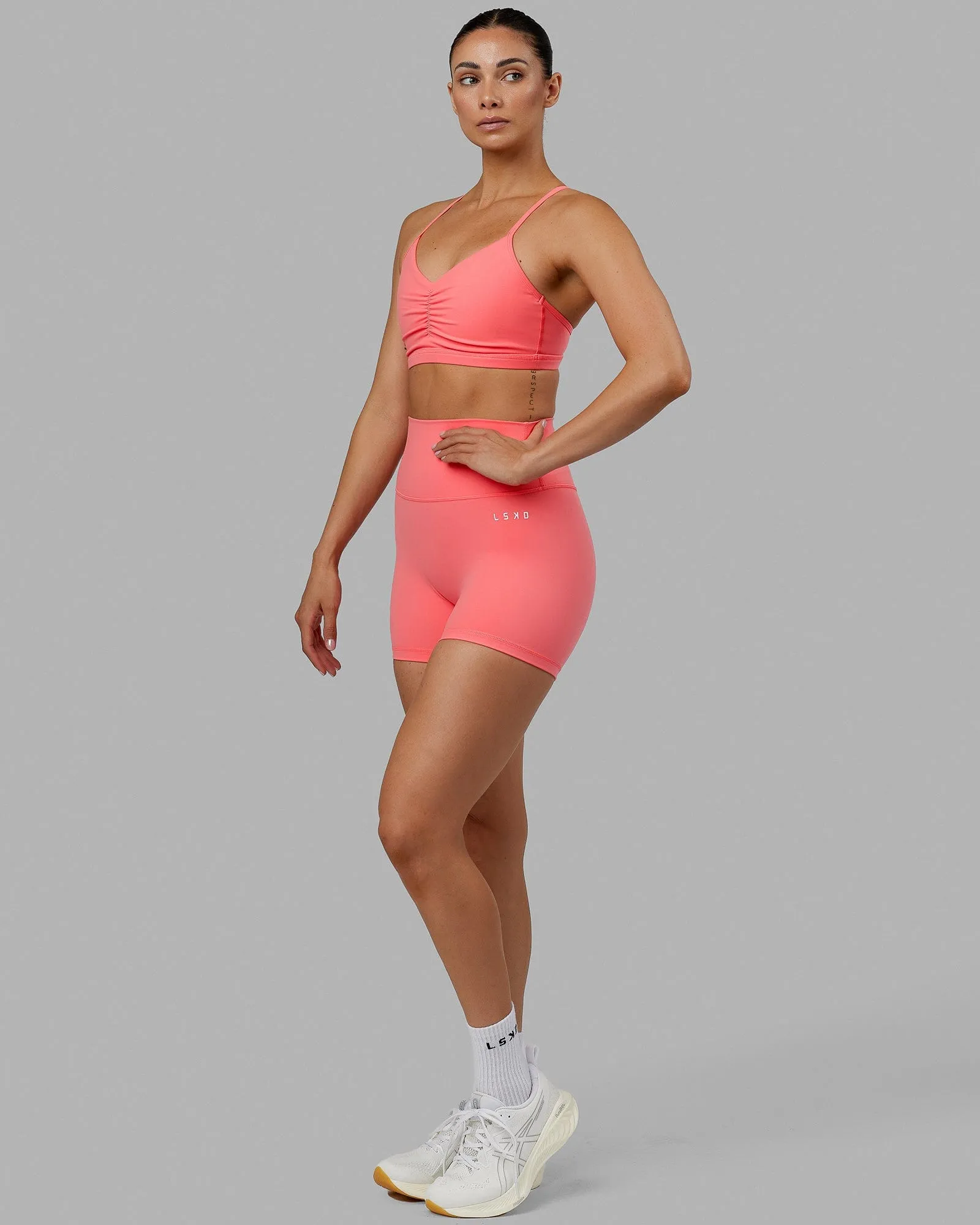 Fundamental Sports Bra - Coral sold by LSKD product image thumbnail 3
