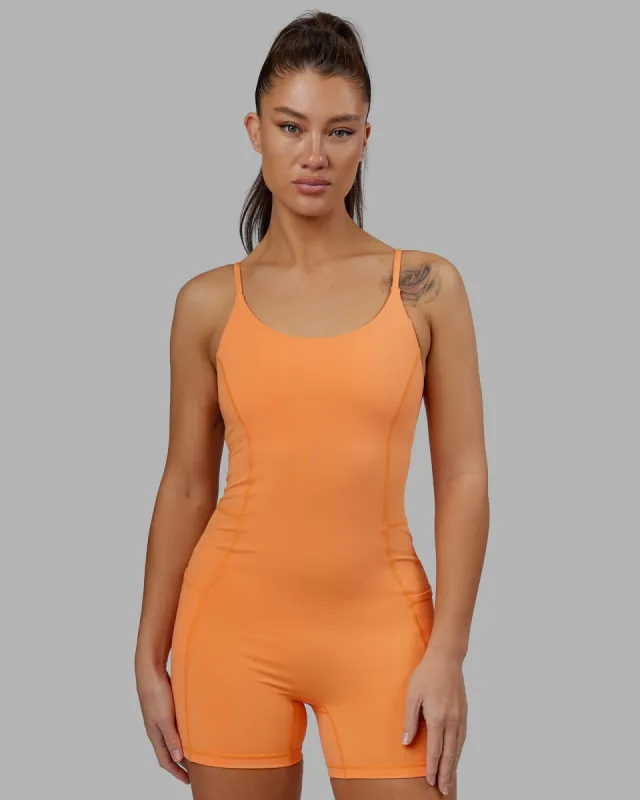 Helix Active Bodysuit - Tangerine sold by LSKD