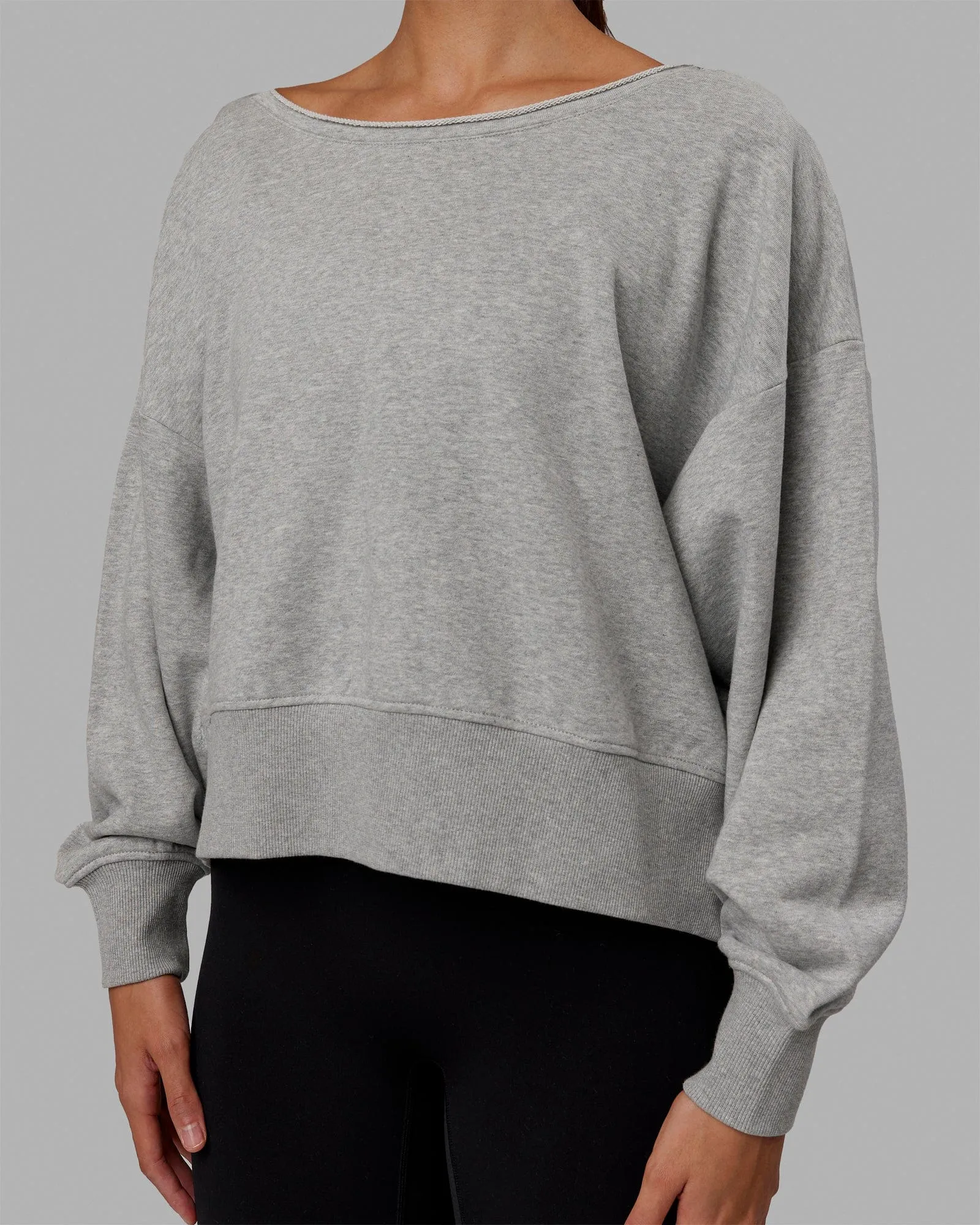 Tempo Sweater - Light Grey Marl sold by LSKD product image thumbnail 5