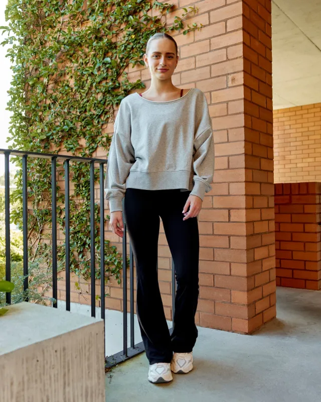 Tempo Sweater - Light Grey Marl sold by LSKD