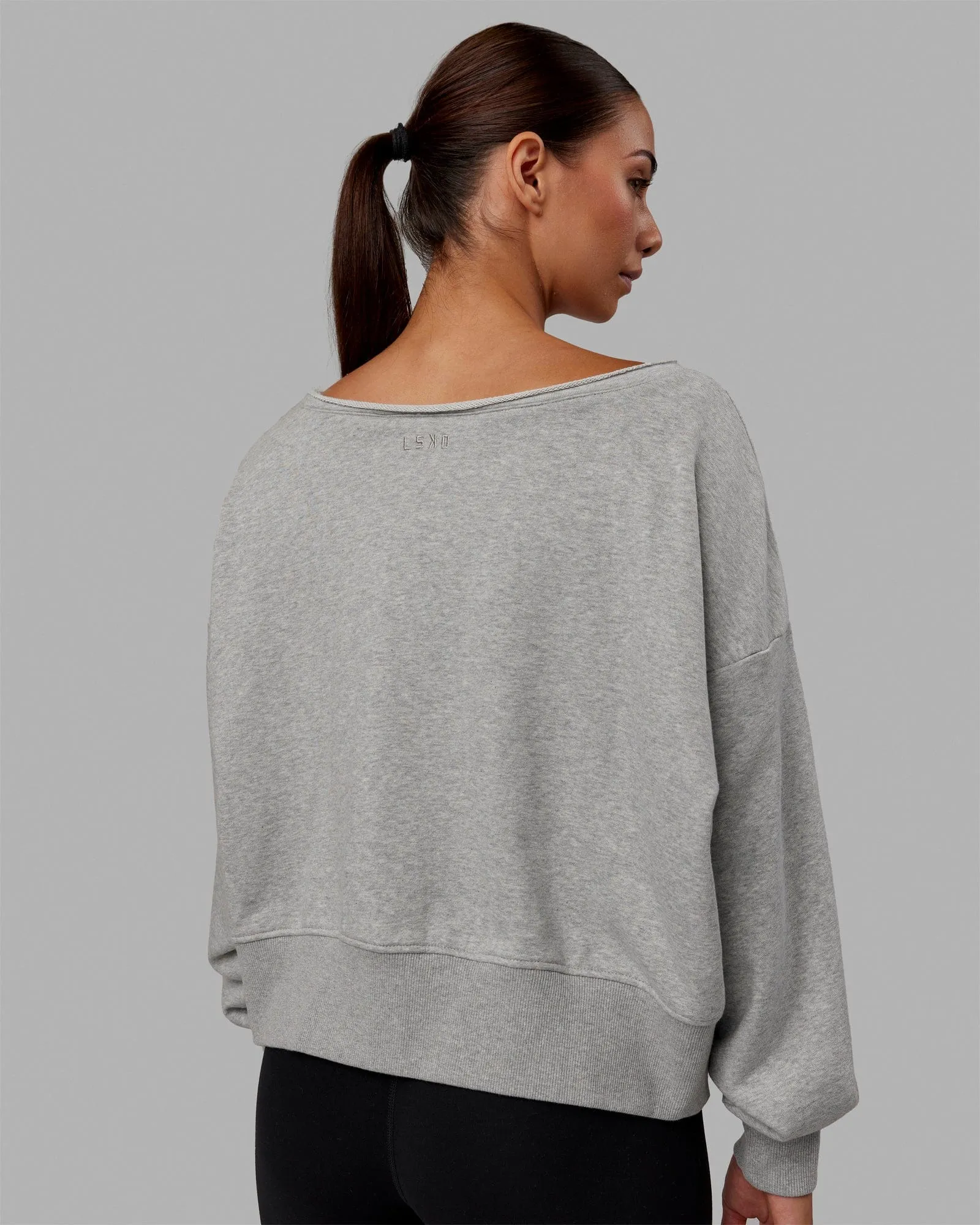 Tempo Sweater - Light Grey Marl sold by LSKD product image thumbnail 4