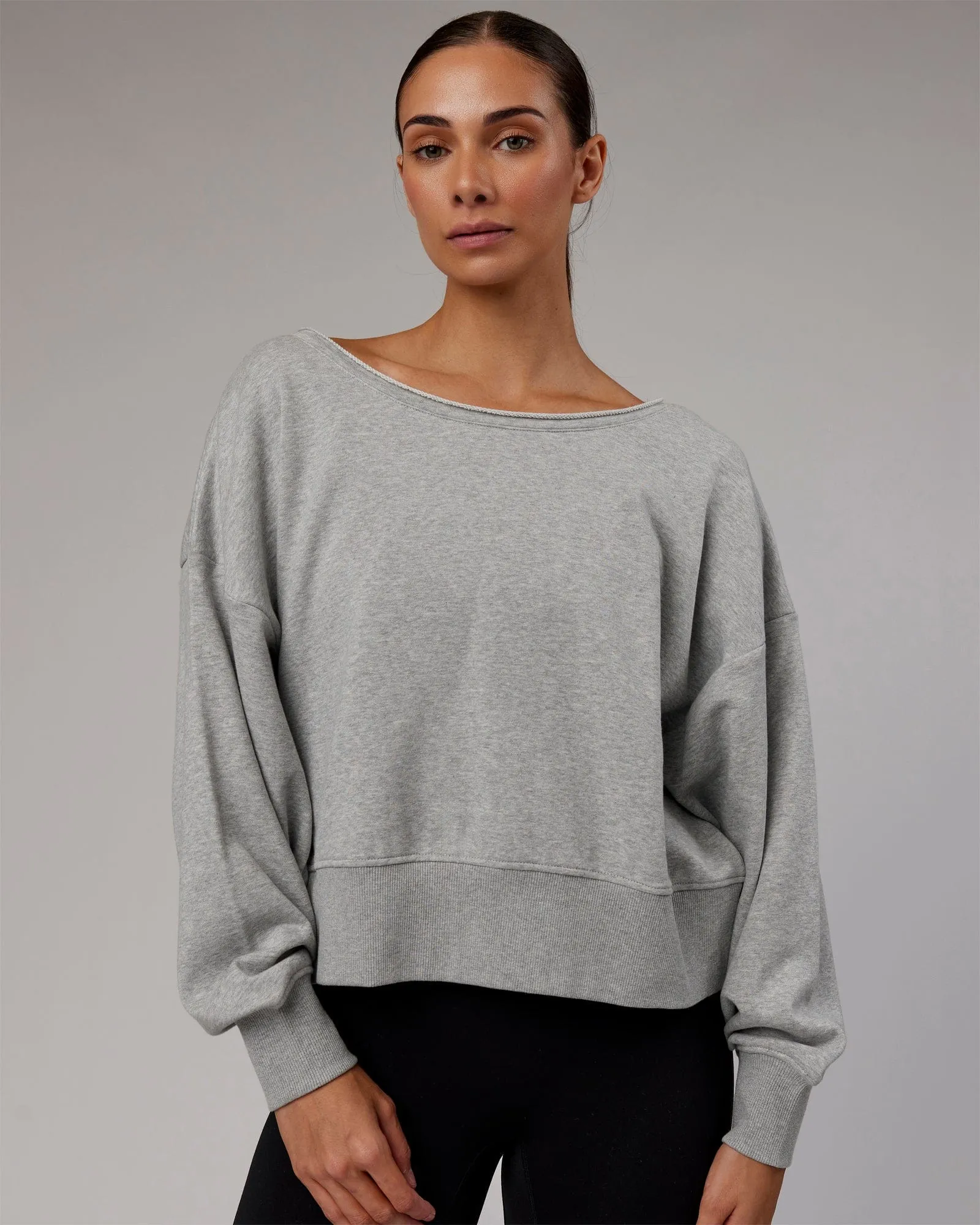Tempo Sweater - Light Grey Marl sold by LSKD product image thumbnail 2