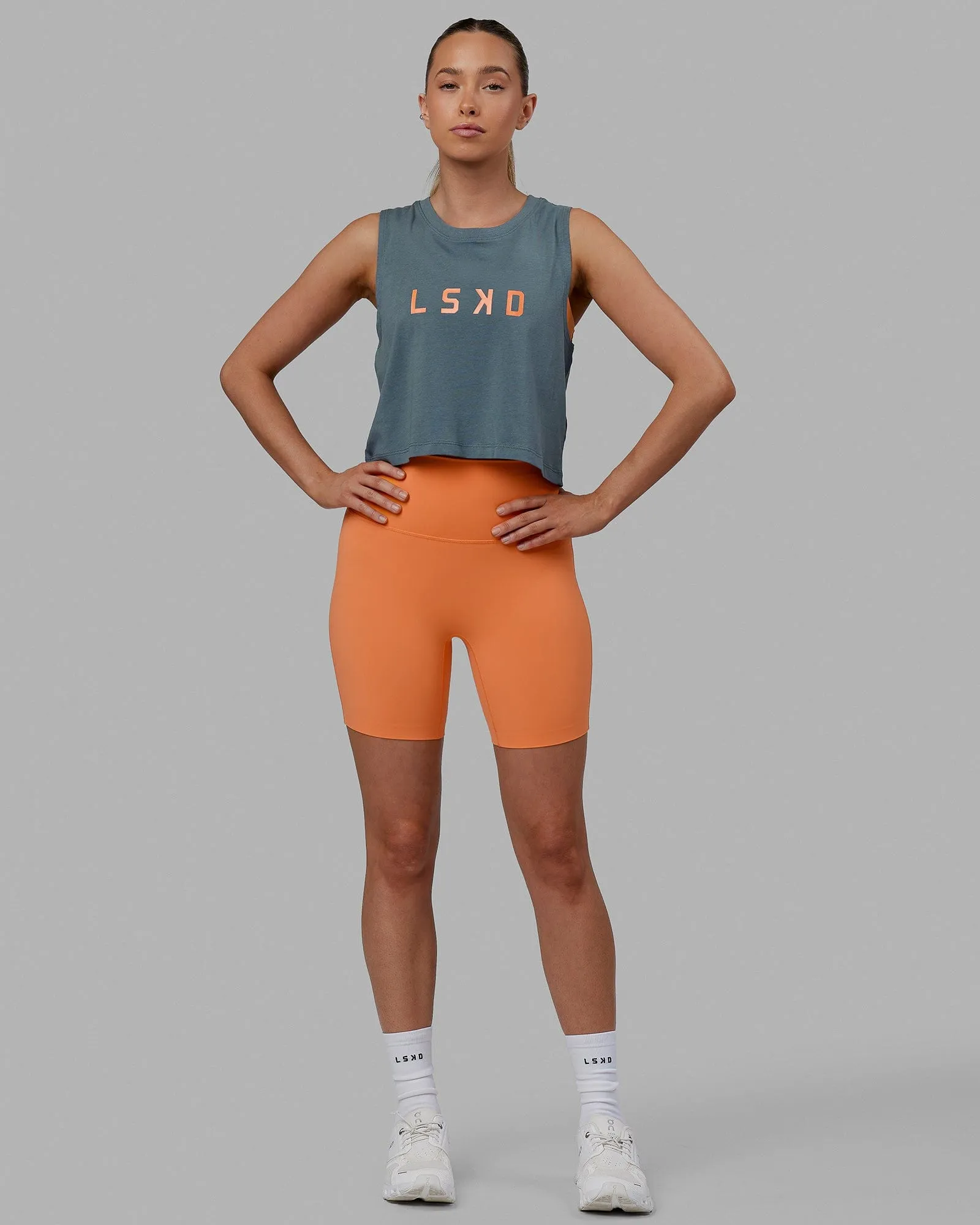 Agile FLXCotton Tank - Storm-Tangerine sold by LSKD product image thumbnail 3