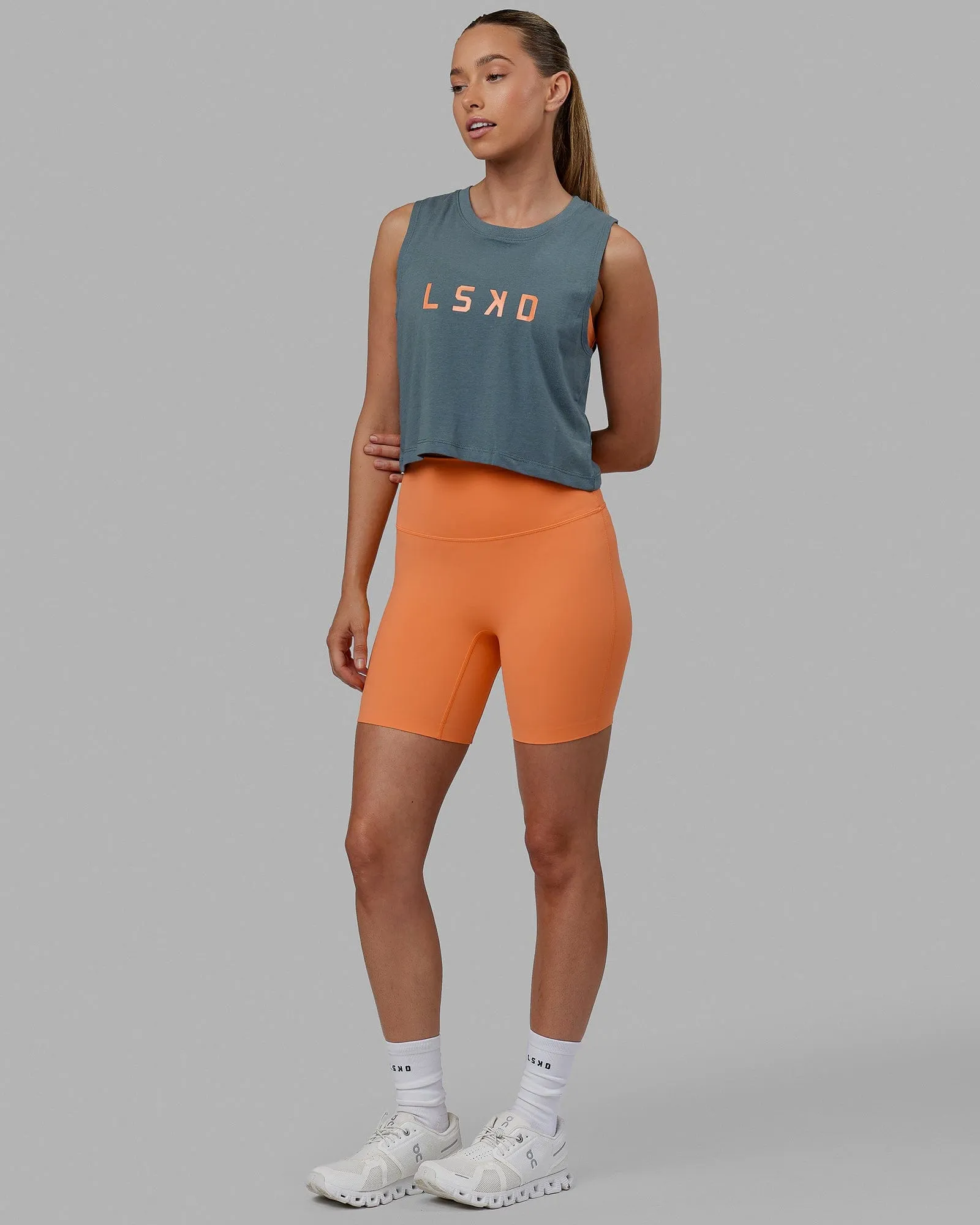 Agile FLXCotton Tank - Storm-Tangerine sold by LSKD product image thumbnail 2