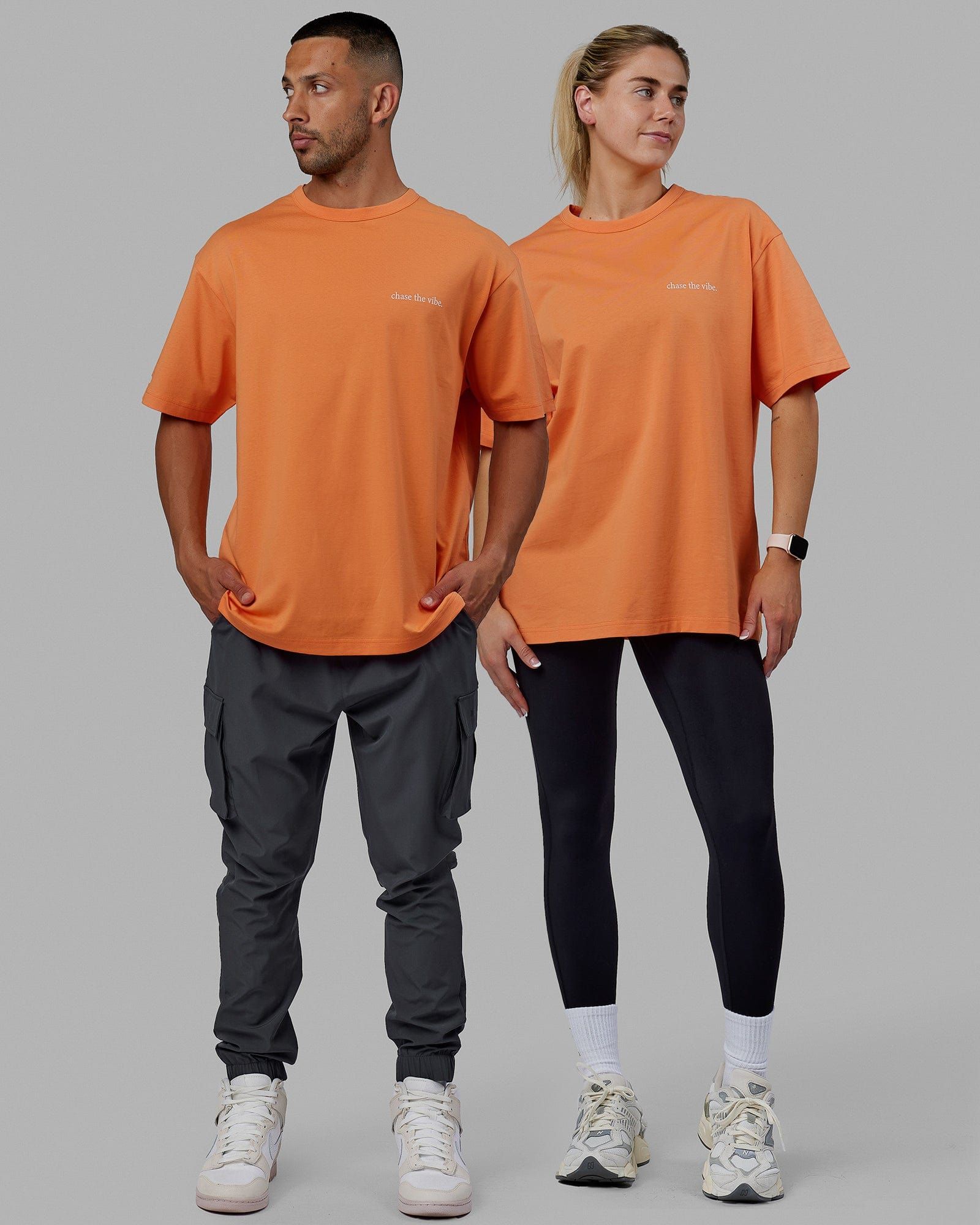 Unisex Taylor Tee Oversize - Tangerine sold by LSKD