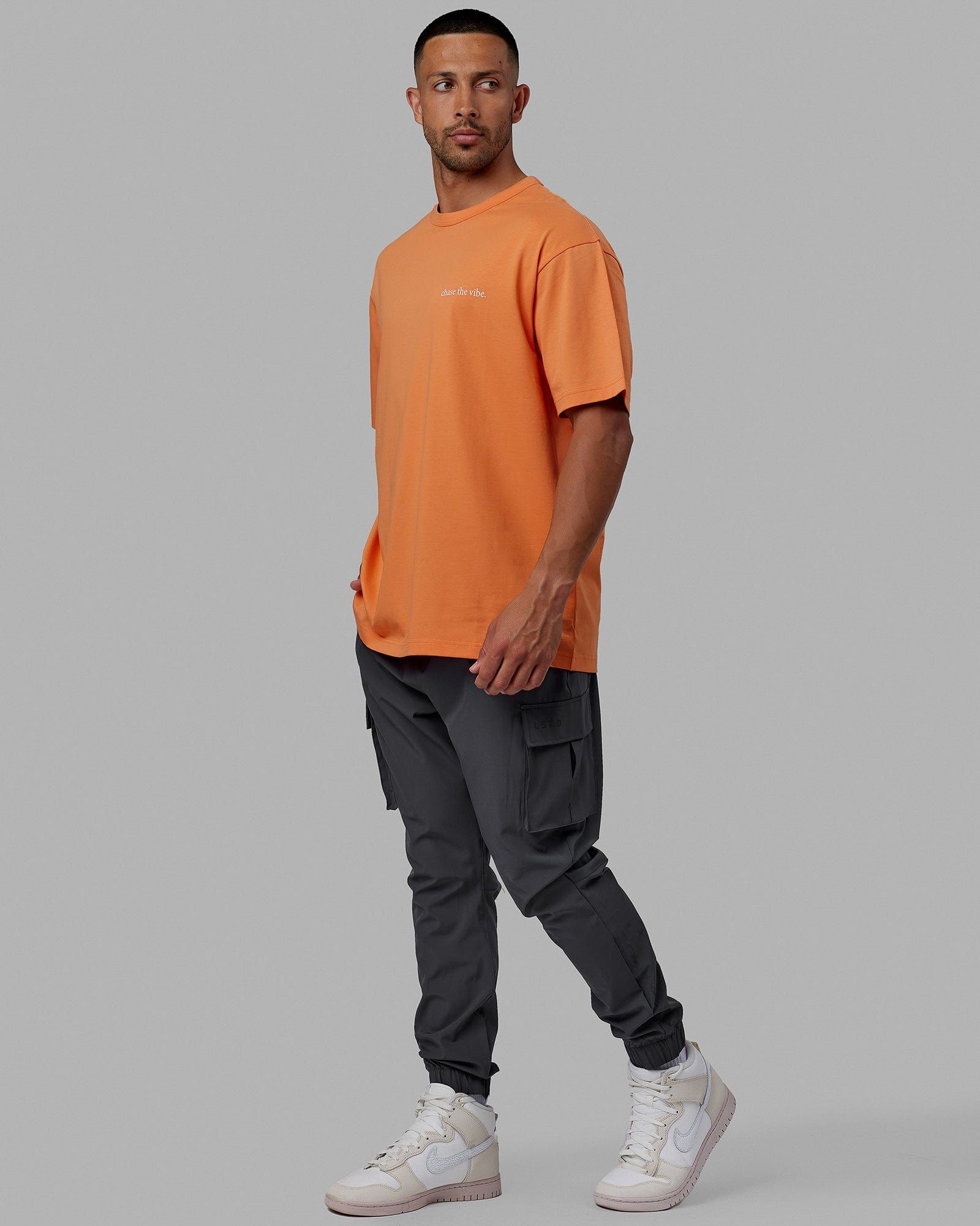 Unisex Taylor Tee Oversize - Tangerine sold by LSKD product image thumbnail 3