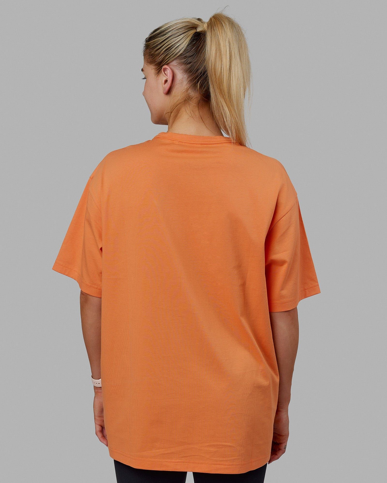 Unisex Taylor Tee Oversize - Tangerine sold by LSKD product image thumbnail 4