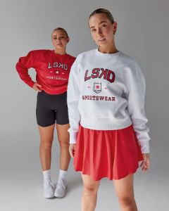 Sports Dept. Cropped Sweater - White sold by LSKD