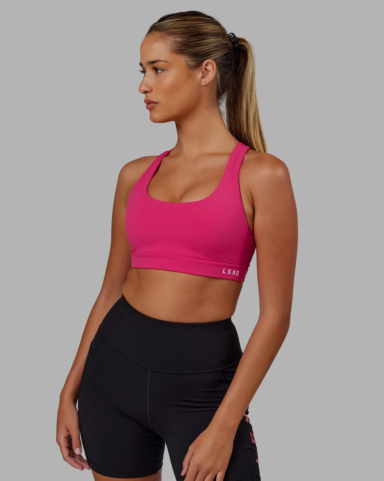 Base Sports Bra - Azalia Pink sold by LSKD product image thumbnail 3