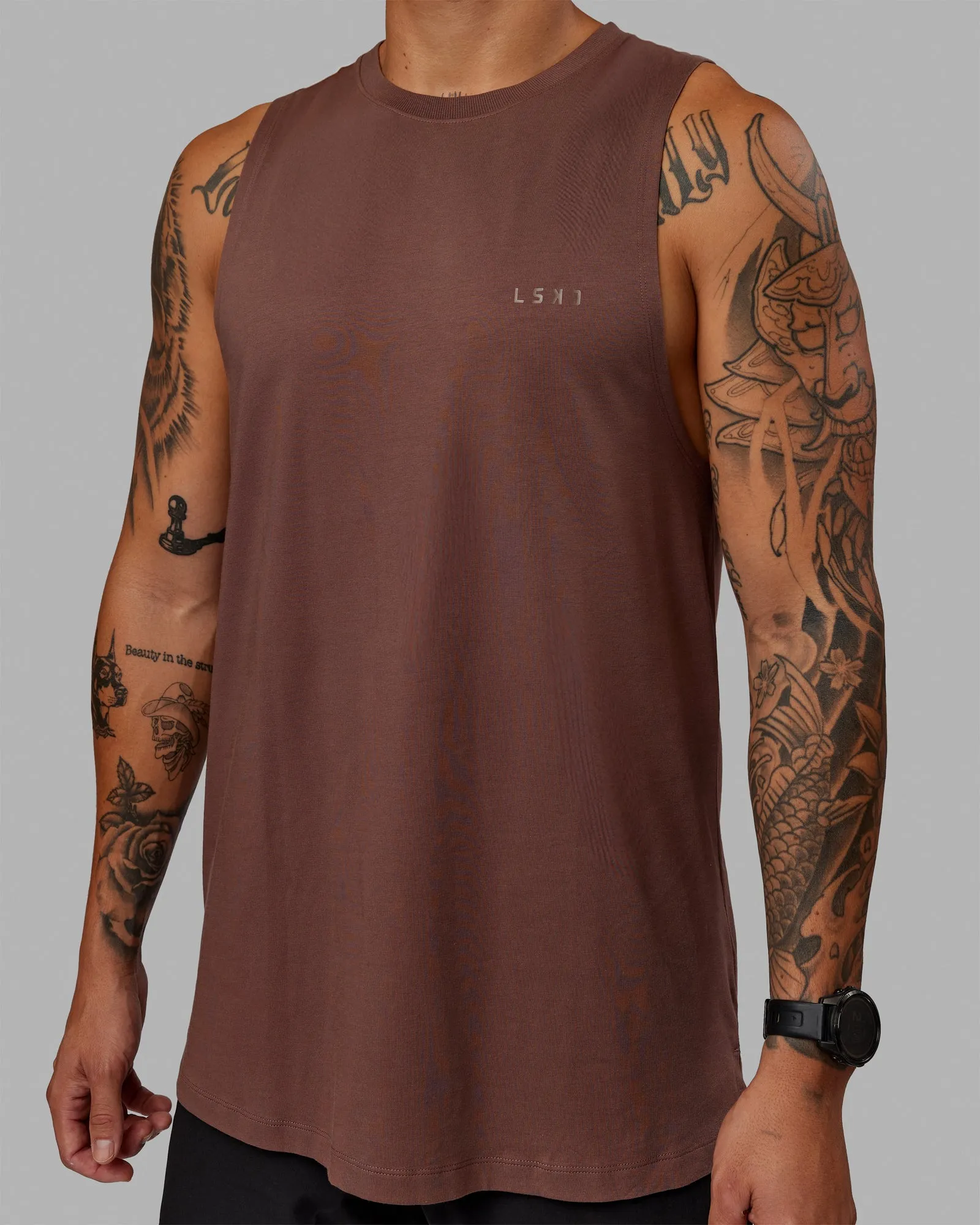 Deluxe PimaFLX Tank - Peppercorn sold by LSKD product image thumbnail 3