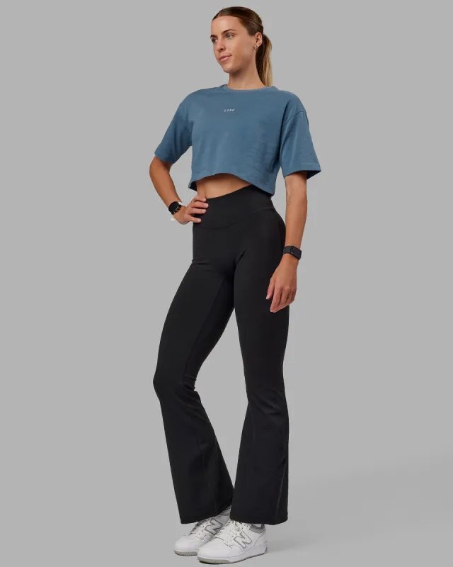 MVP Heavyweight Cropped Tee - Elemental Blue sold by LSKD