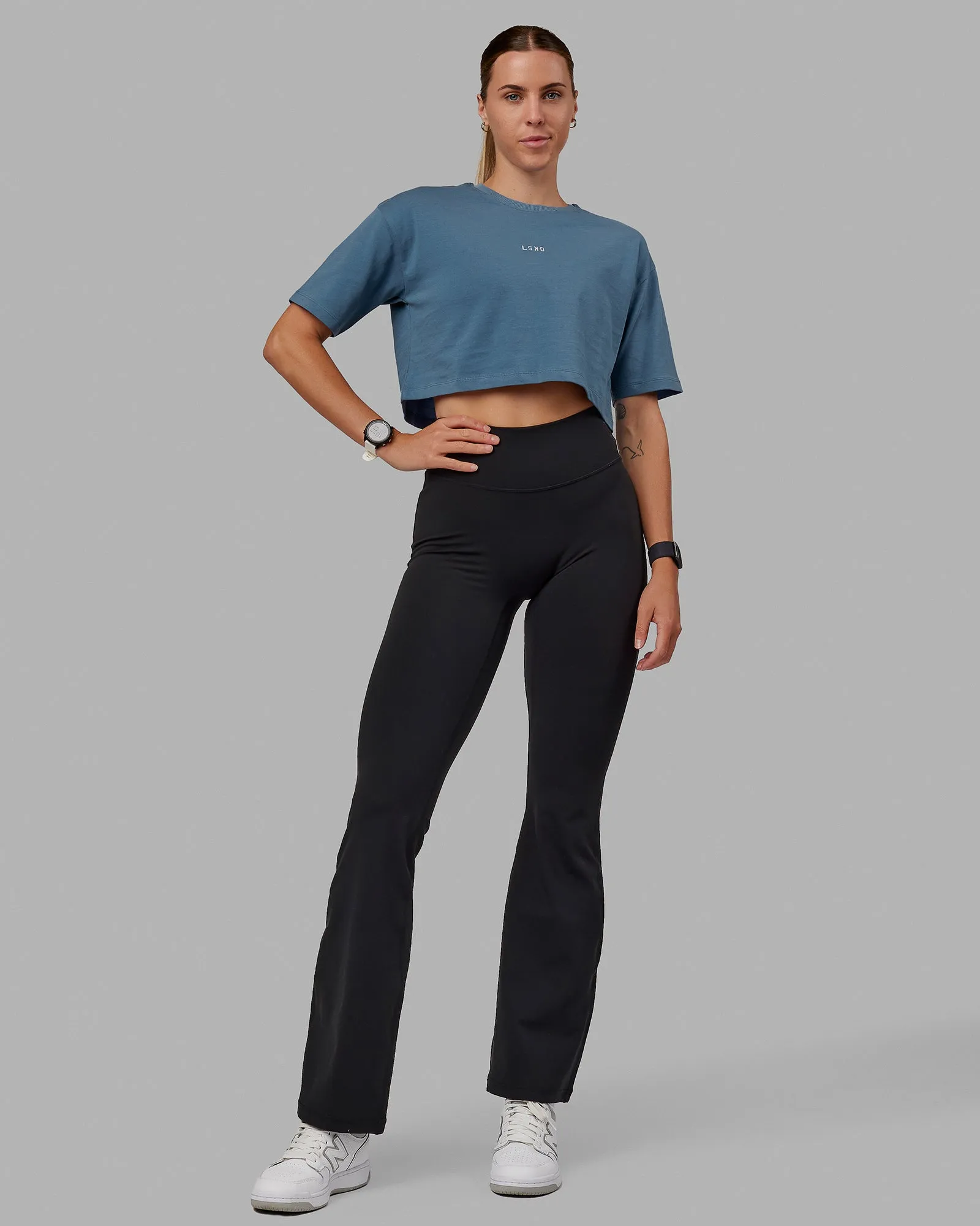 MVP Heavyweight Cropped Tee - Elemental Blue sold by LSKD product image thumbnail 5