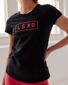 Luna Tee - Black-Raspberry sold by LSKD