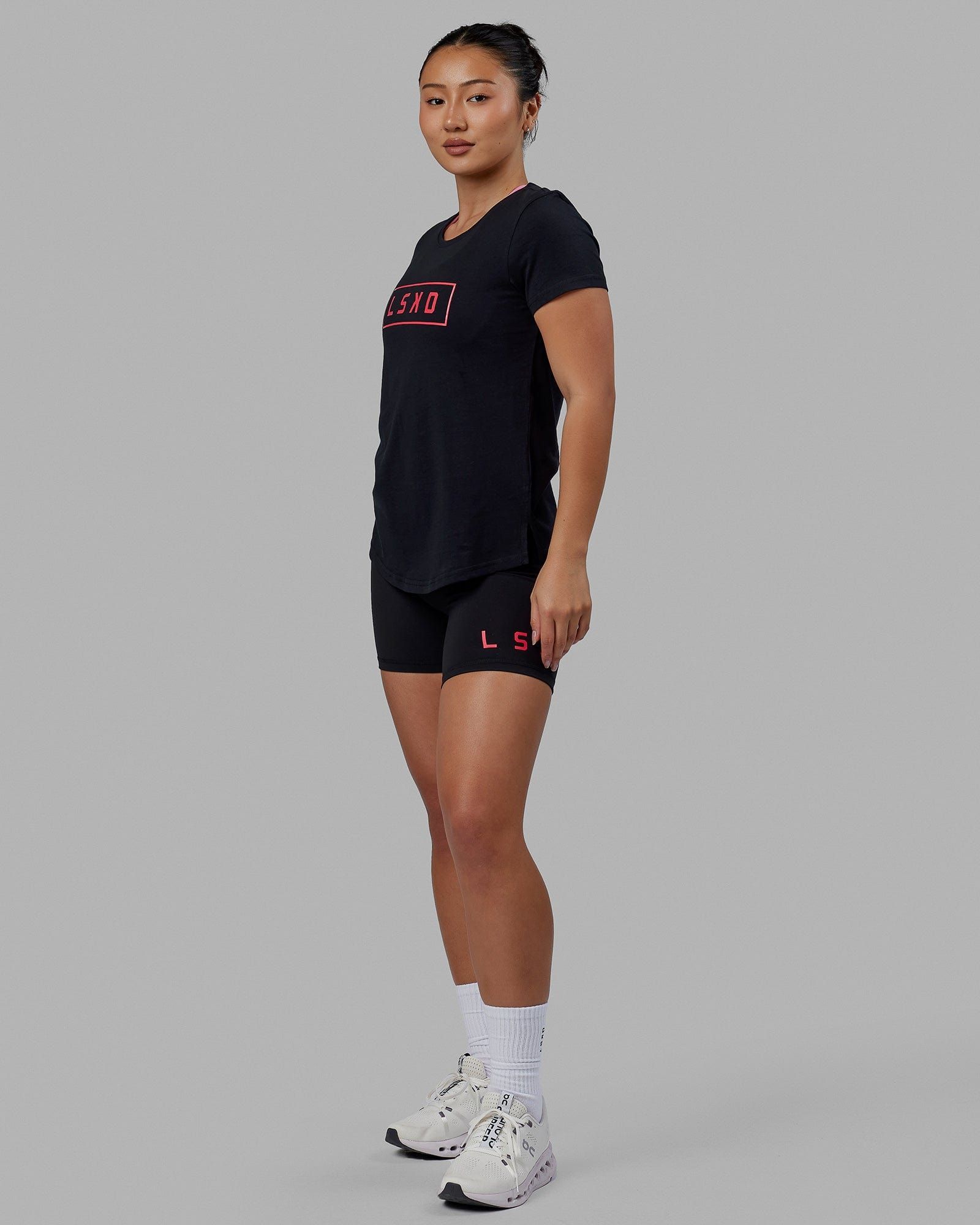 Luna Tee - Black-Raspberry sold by LSKD product image thumbnail 5