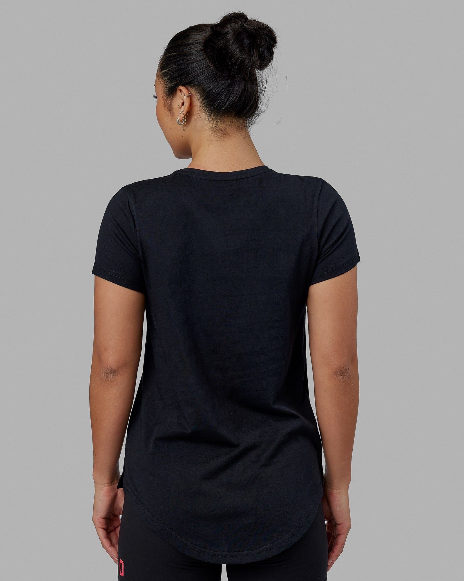 Luna Tee - Black-Raspberry sold by LSKD product image thumbnail 4