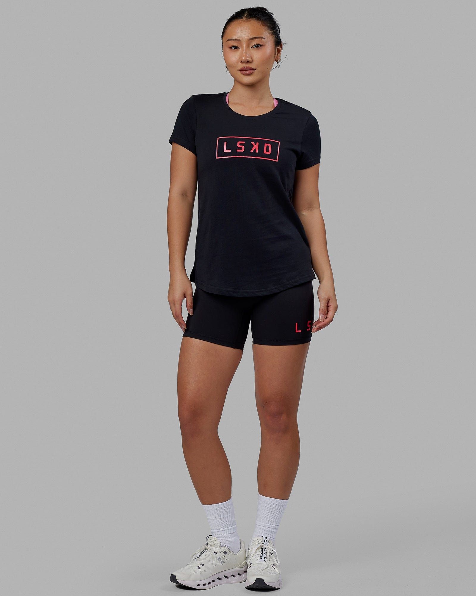 Luna Tee - Black-Raspberry sold by LSKD