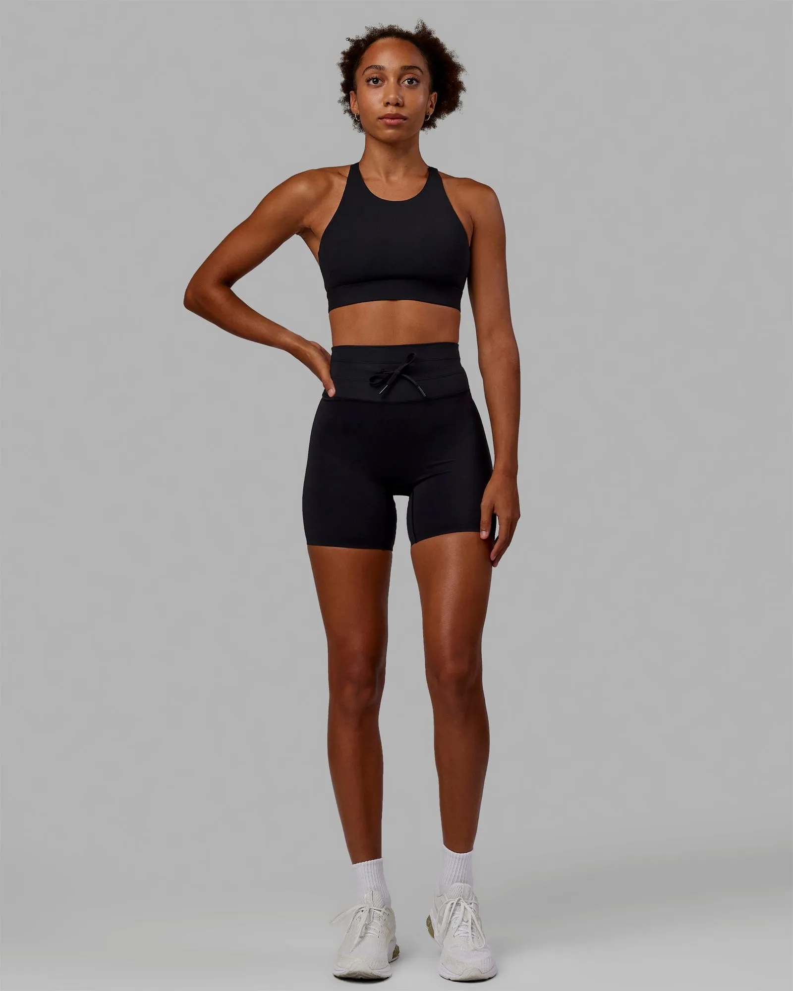 Resistance Ribbed Sports Bra - Black sold by LSKD product image thumbnail 5