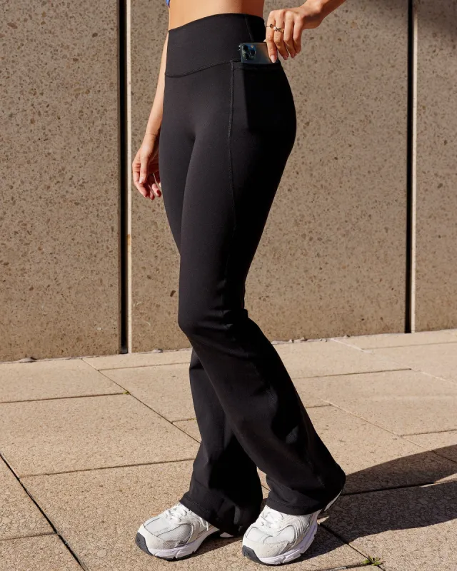 Fusion Everyday Flared Tight With Pockets - Black sold by LSKD